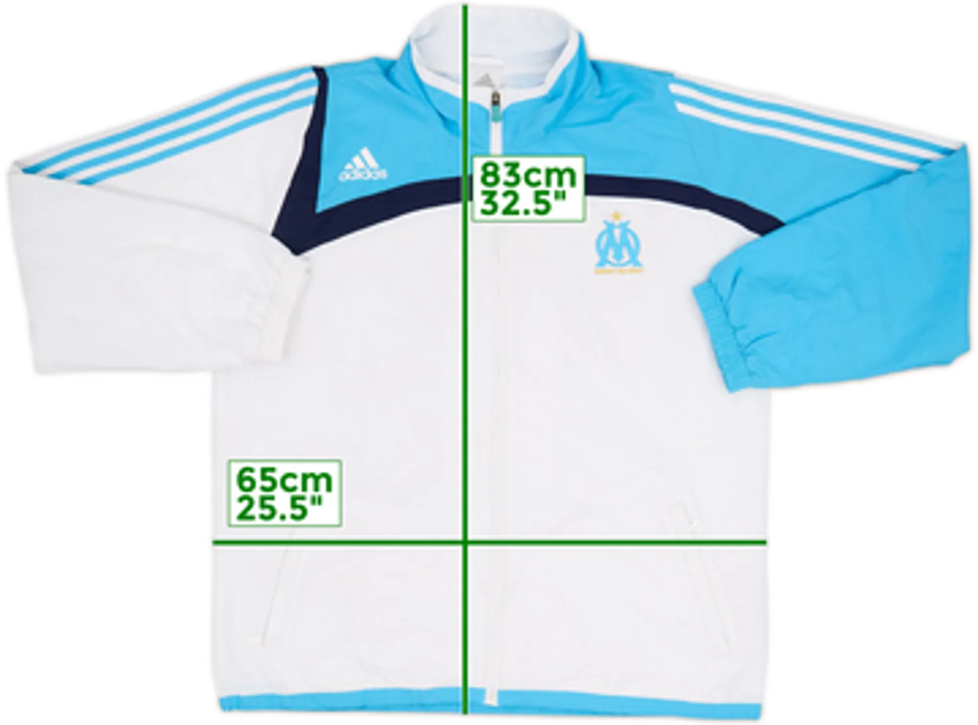 2007-08 Olympique Marseille adidas Track Jacket - 8/10 - (XXL)