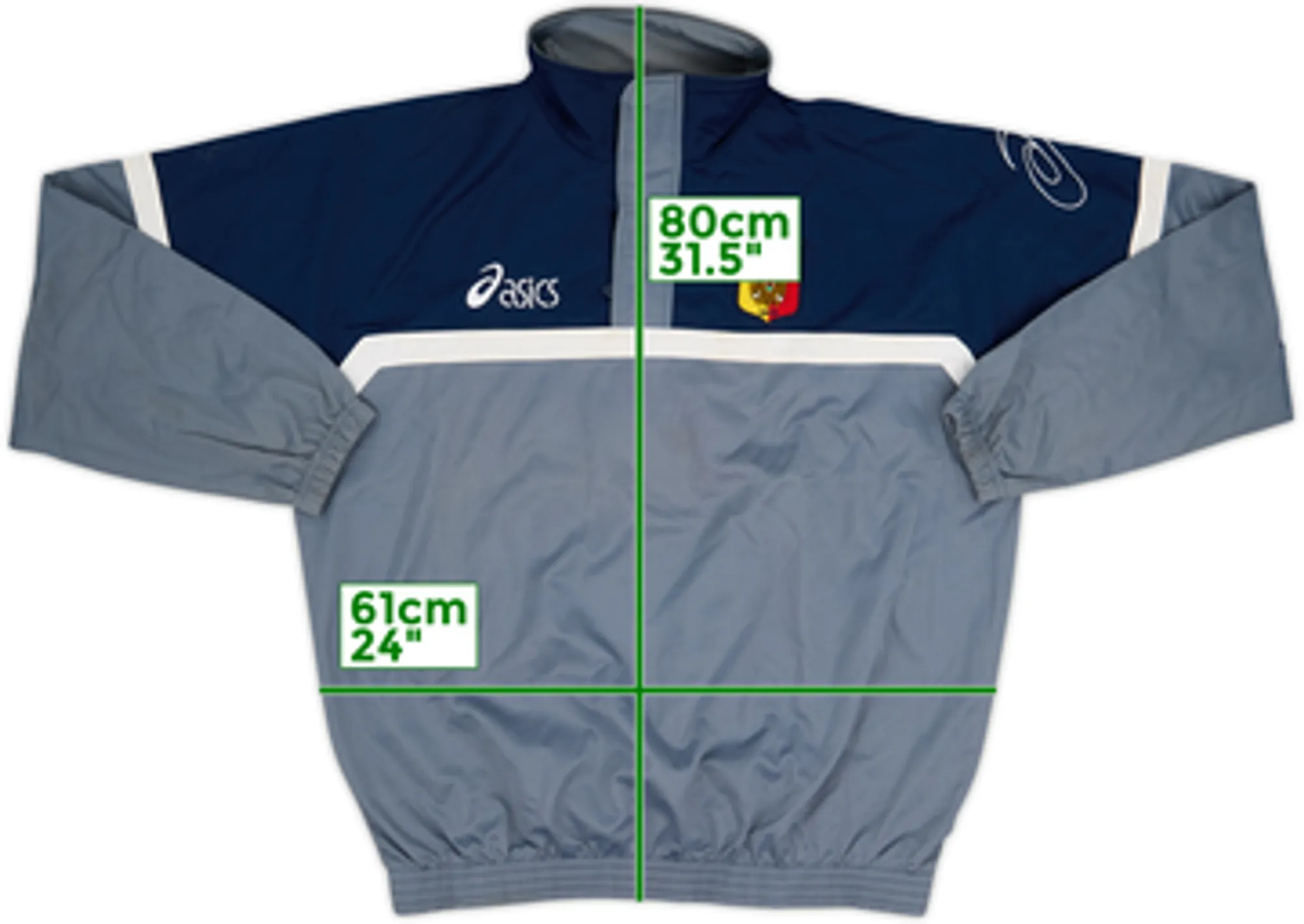 2004-05 Catanzaro Asics 1/4 Zip Drill Top - 9/10 - (XL)