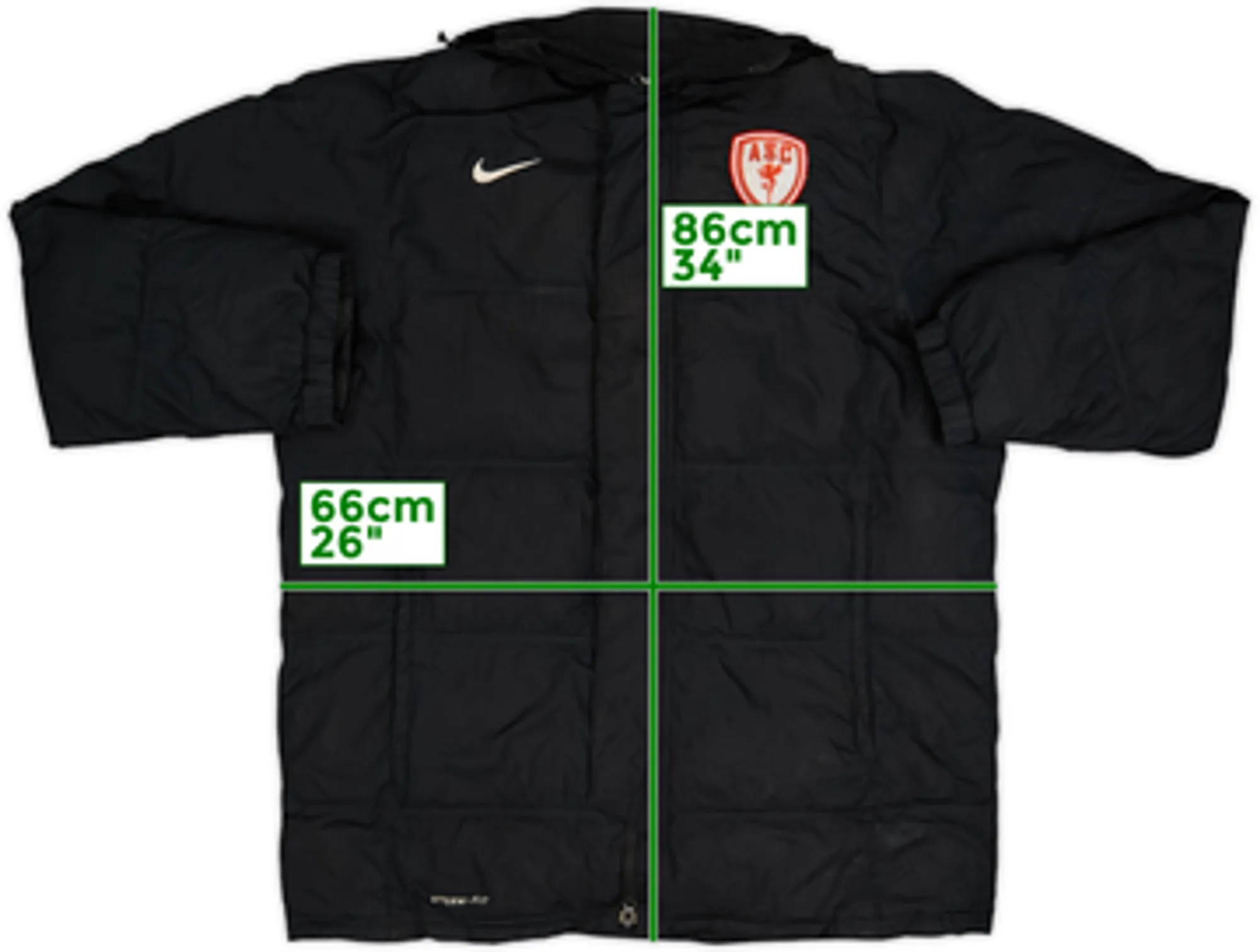 2013-14 AS Cannes Nike Padded Bench Coat - 7/10 - (L)
