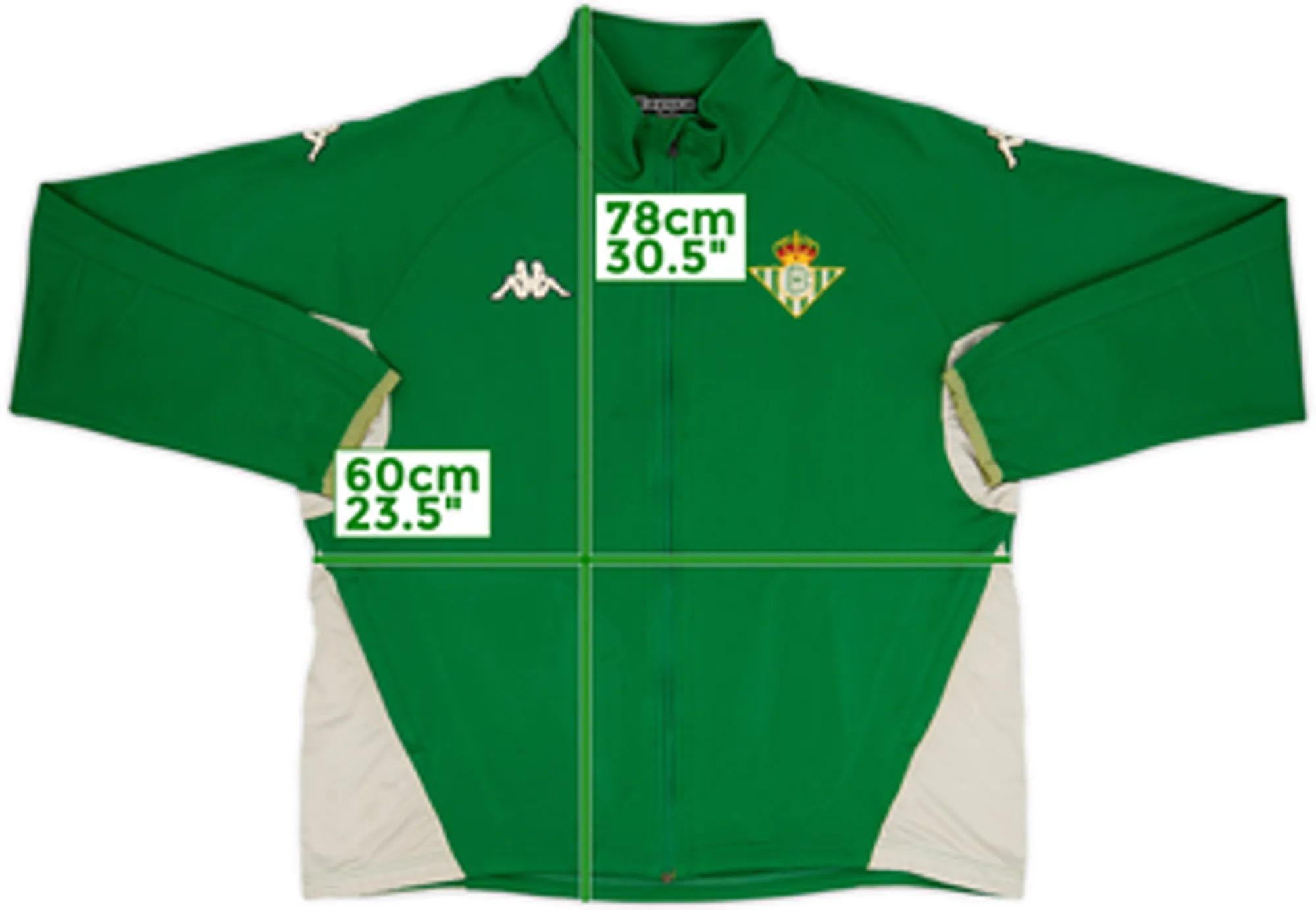 2005-06 Real Betis Kappa Track Jacket - 7/10 - (XXL)