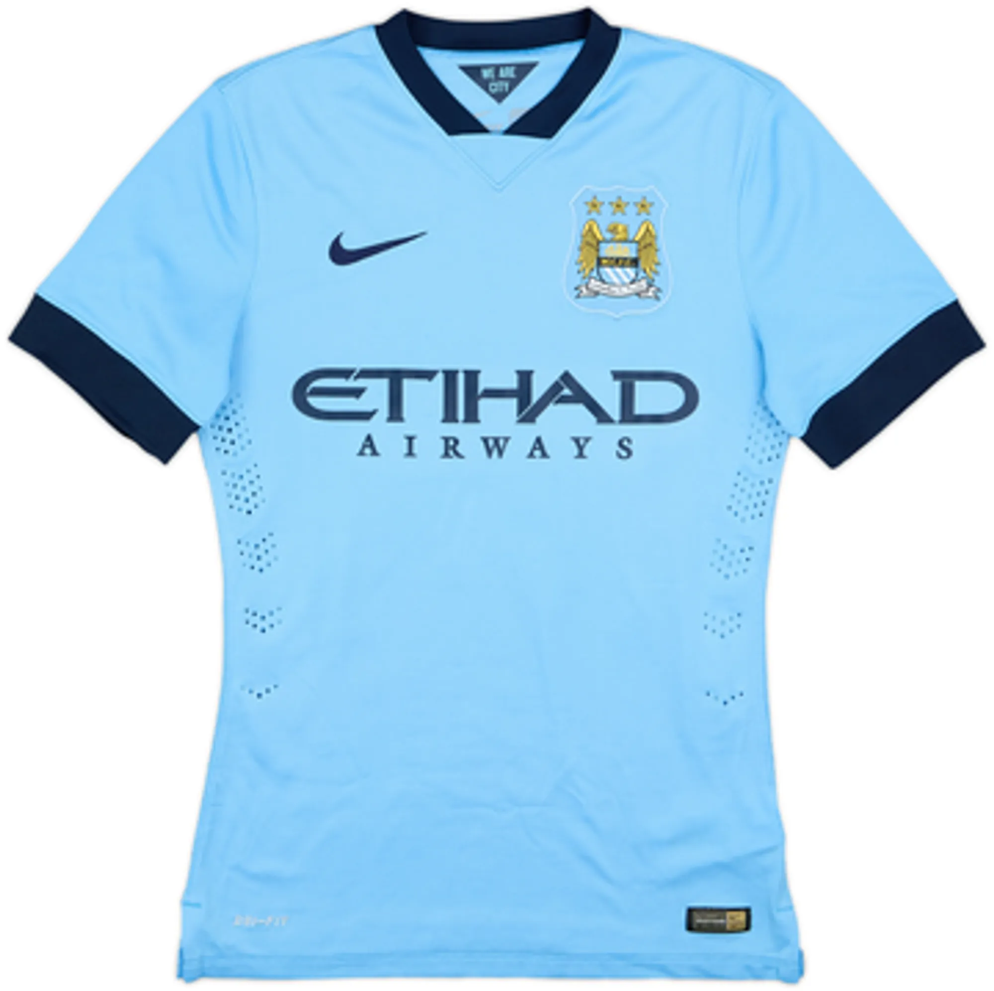 2014-15 Manchester City Authentic Home Shirt Kun Aguero #16 - 5/10 - (S)