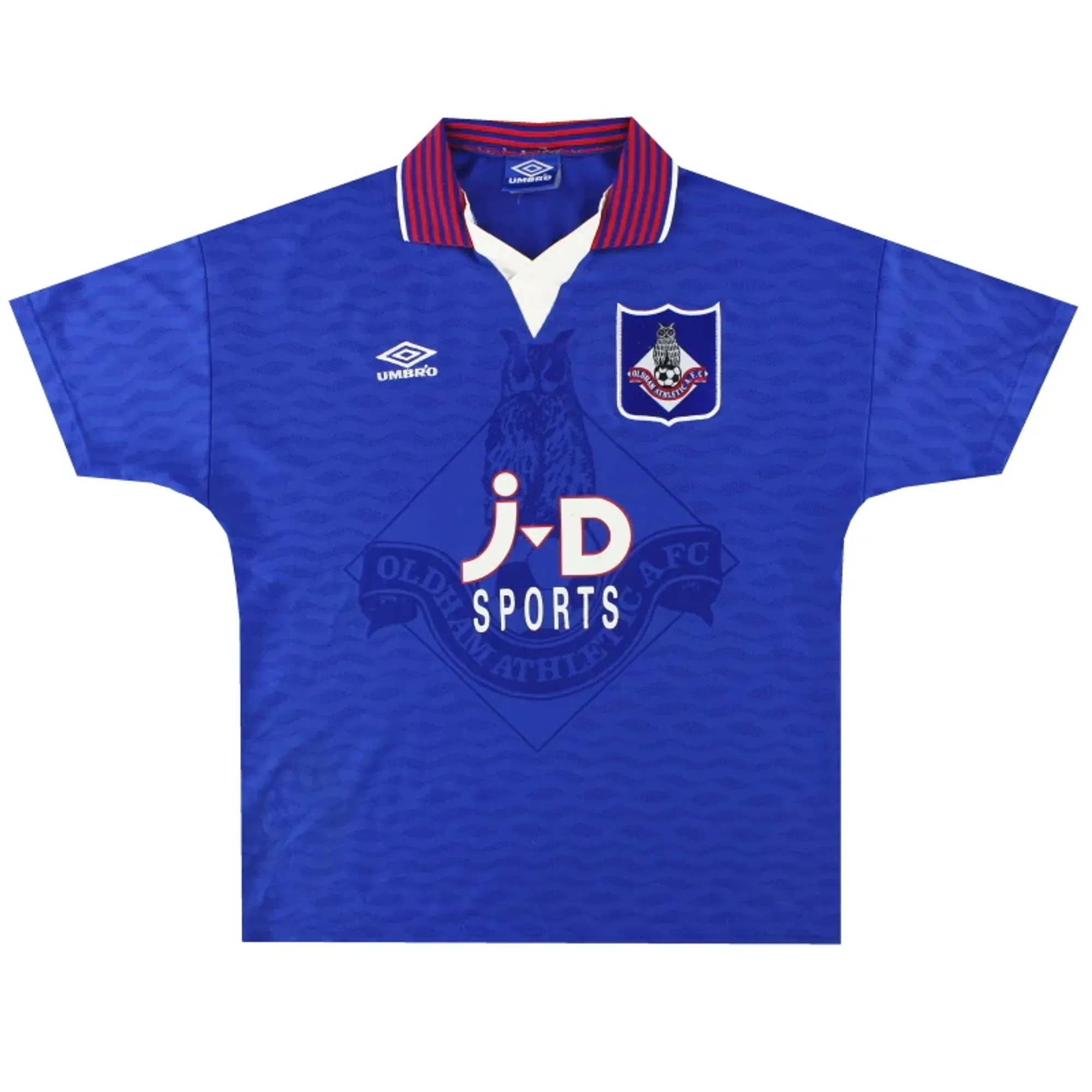 1995-96 Oldham Umbro Home Shirt M - Oldham Athletic / Very good 