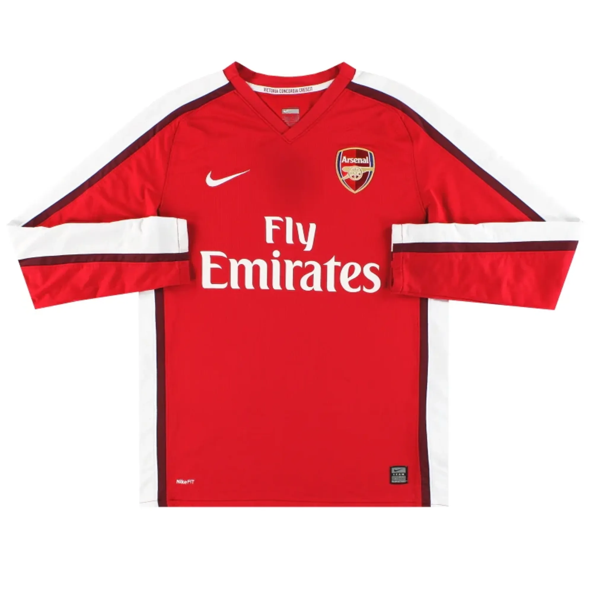 2008-10 Arsenal Nike Home Shirt L/S L - Arsenal / Excellent 