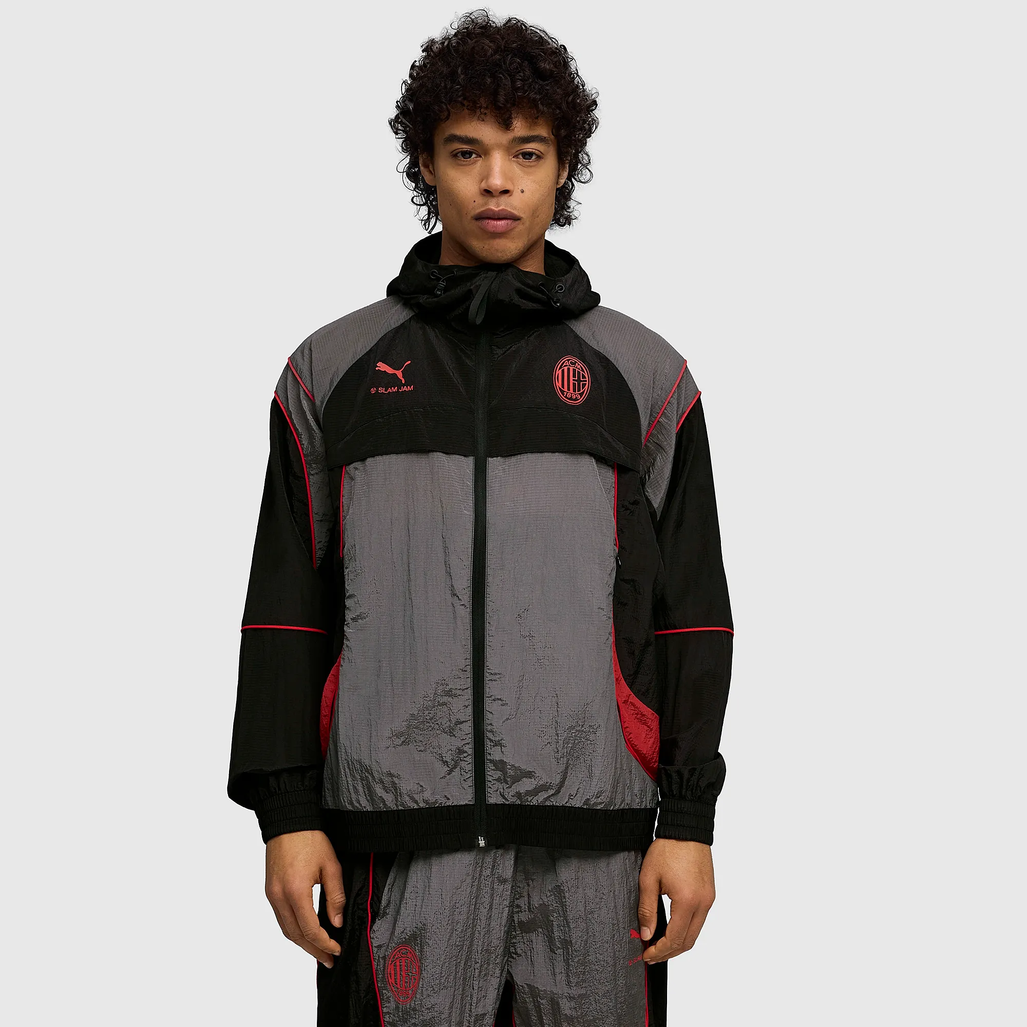 Puma AC Milan 25 26 x Slam Jam Jacket Puma Black Flat Medium Grey