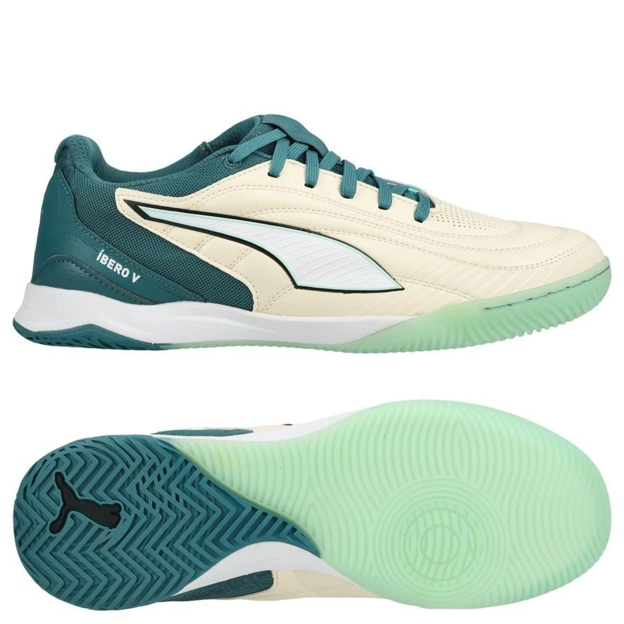 Puma Ibero V It - Sugared Almond/Emerald Ice/Puma Black - ['White', 'Green']