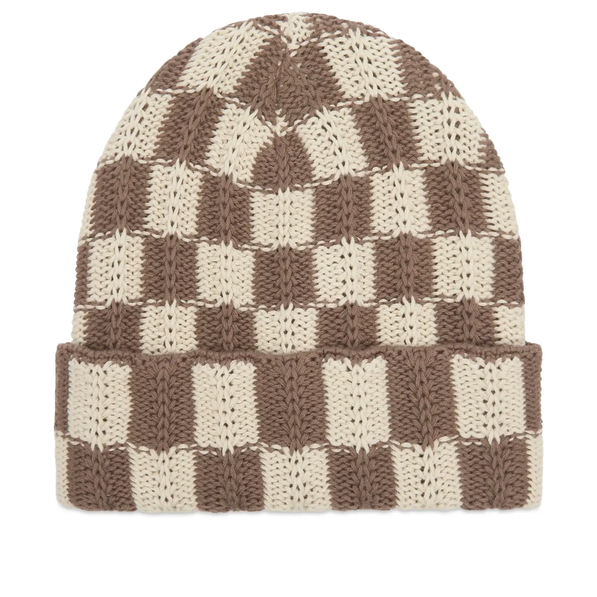 Sundays Men's Check Beanie Taupe