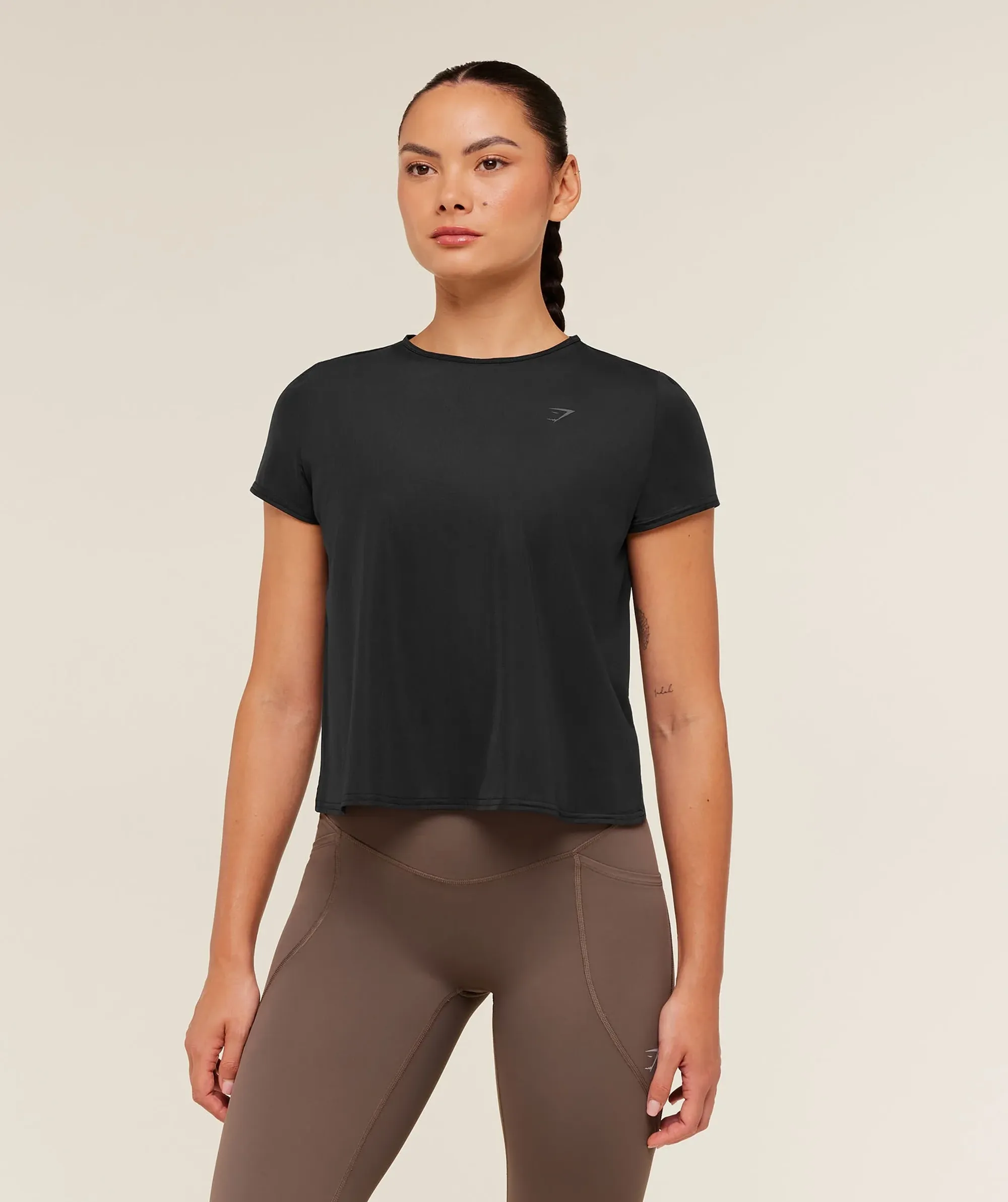 Gymshark Running Short Sleeve T-Shirt - GS Black