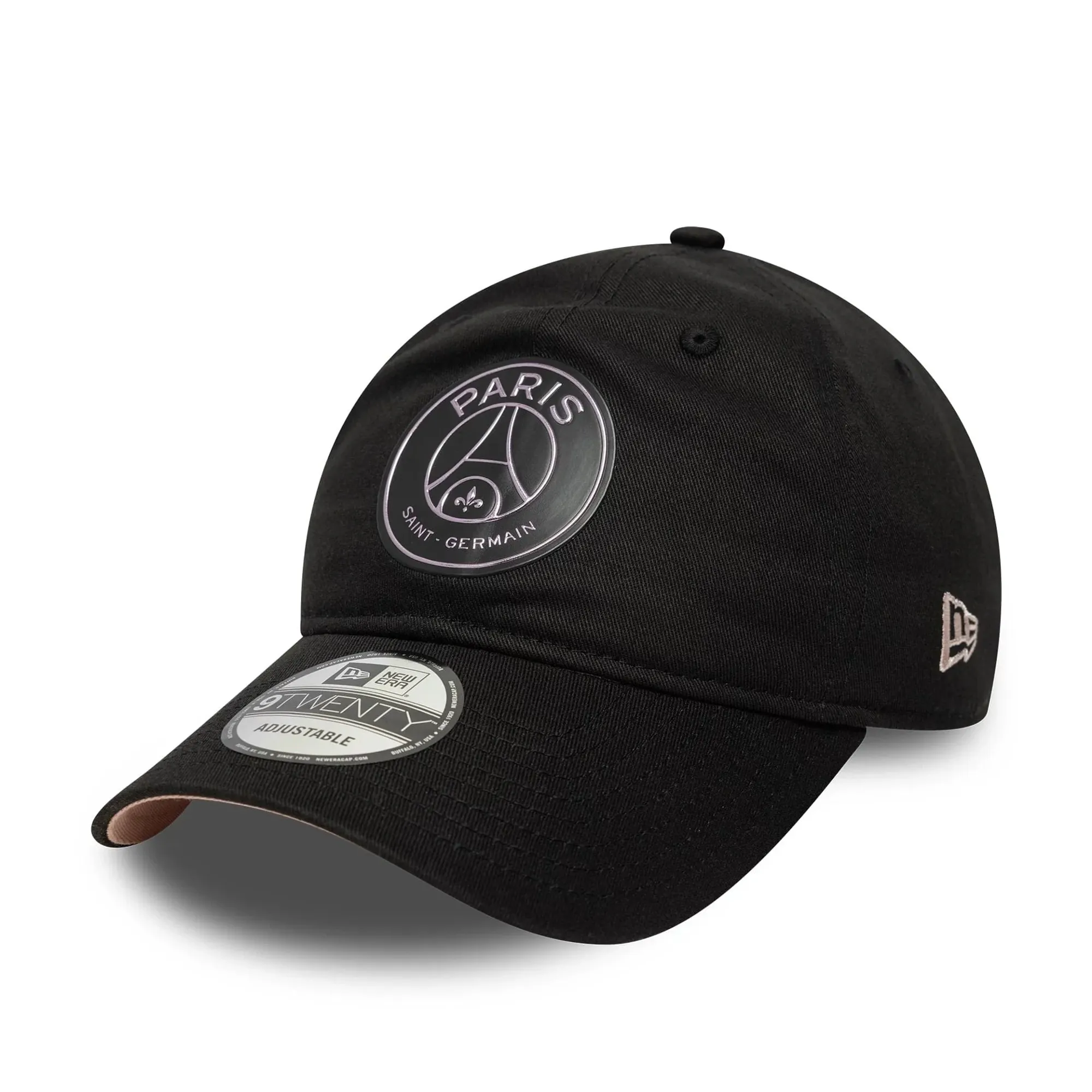 Paris Saint-Germain Contrast Undervisor Black 9TWENTY Adjustable Cap New Era Cap adult unisex