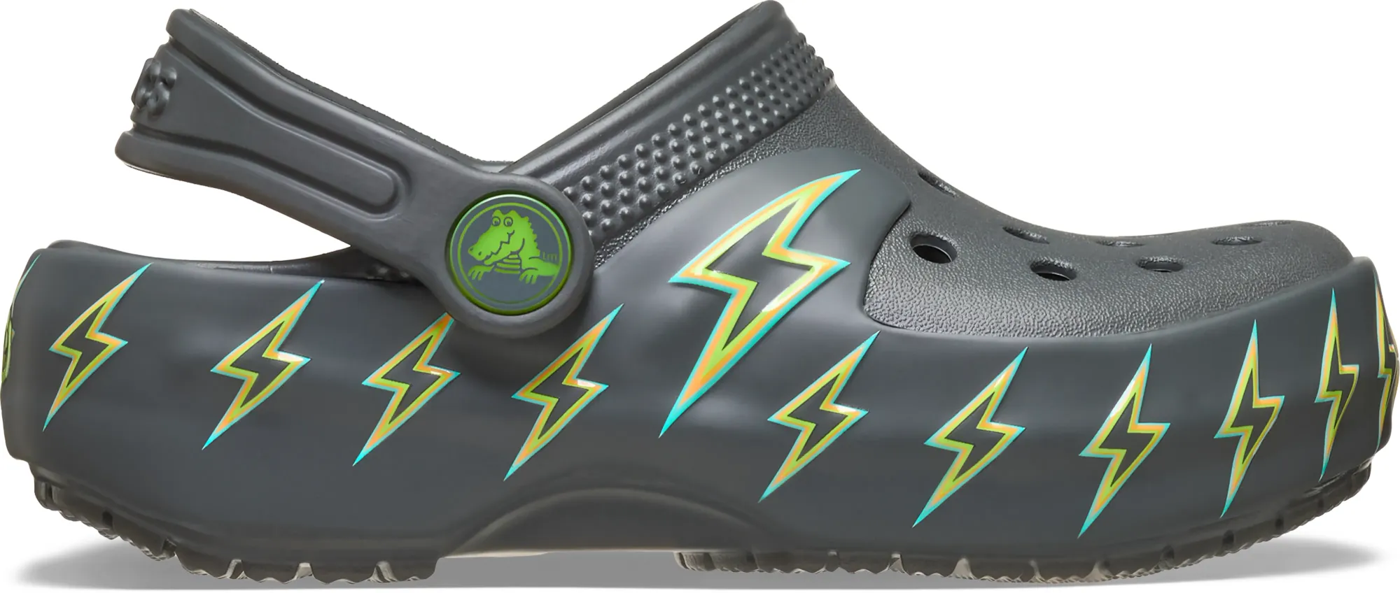 Crocs | Kids | Toddler Classic Bolt Lights | Clogs | Carbon | C6