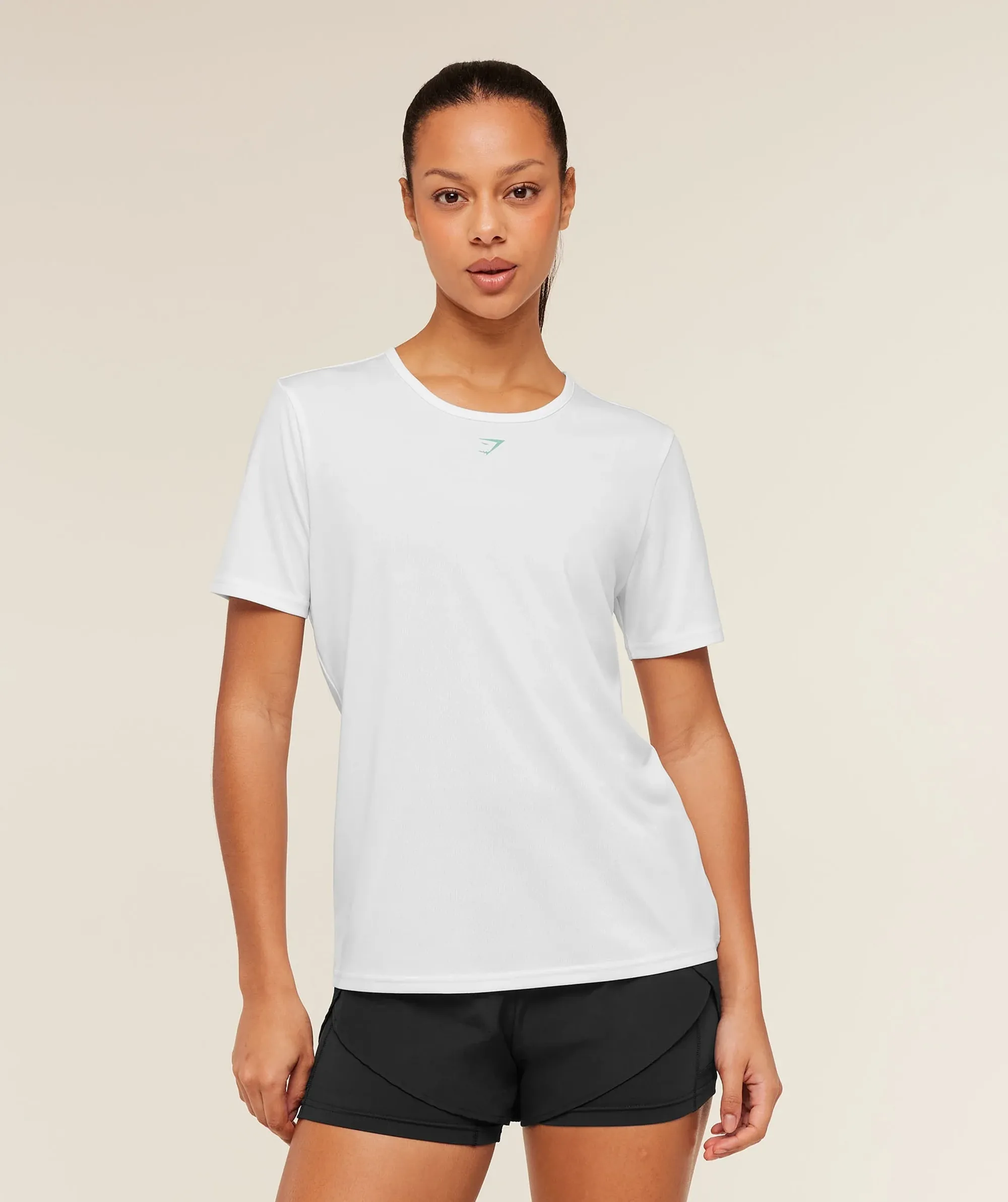 Gymshark Graphic Short Sleeve T-Shirt - GS White