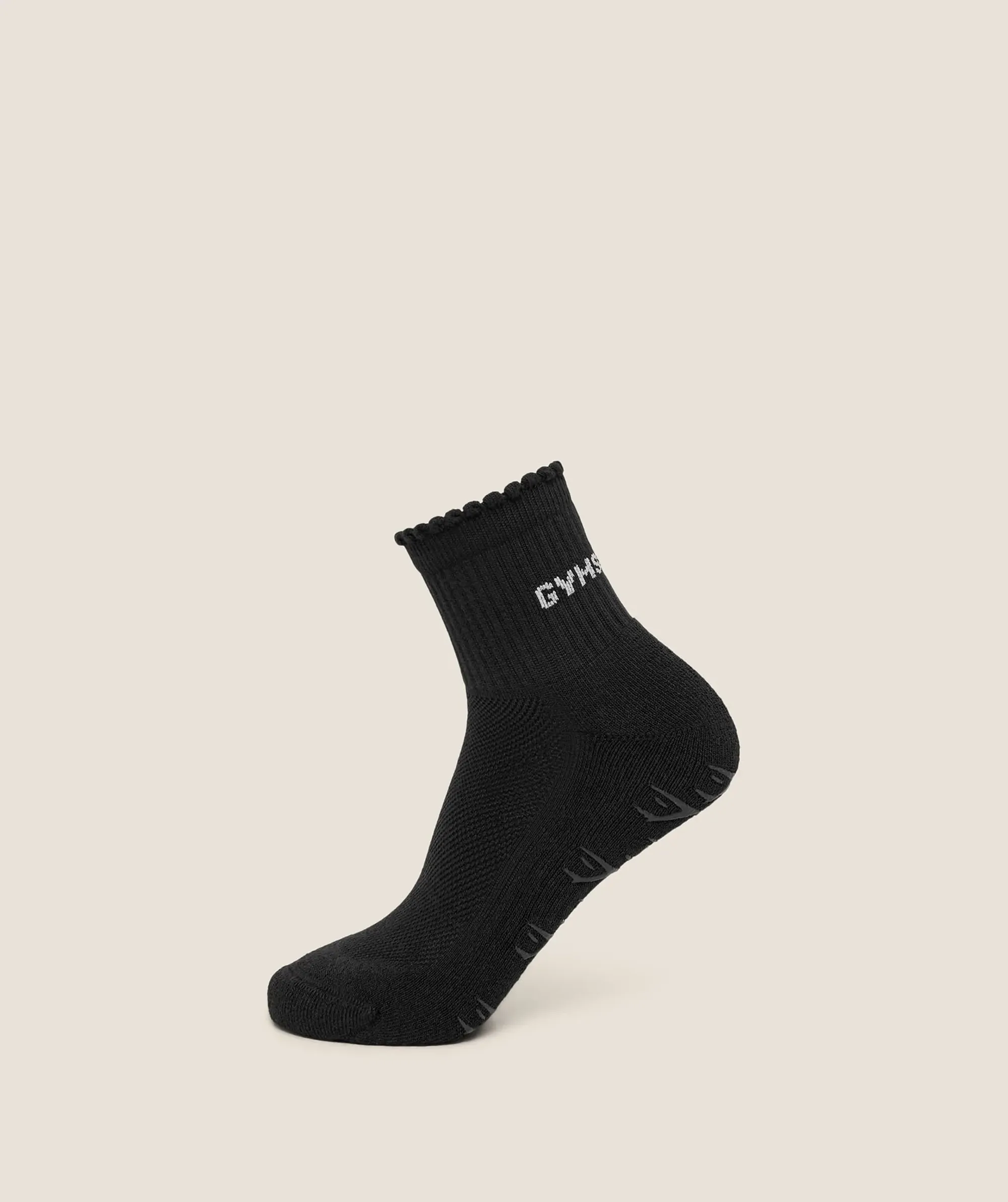 Gymshark Frill Pilates Midi Sock - GS Black