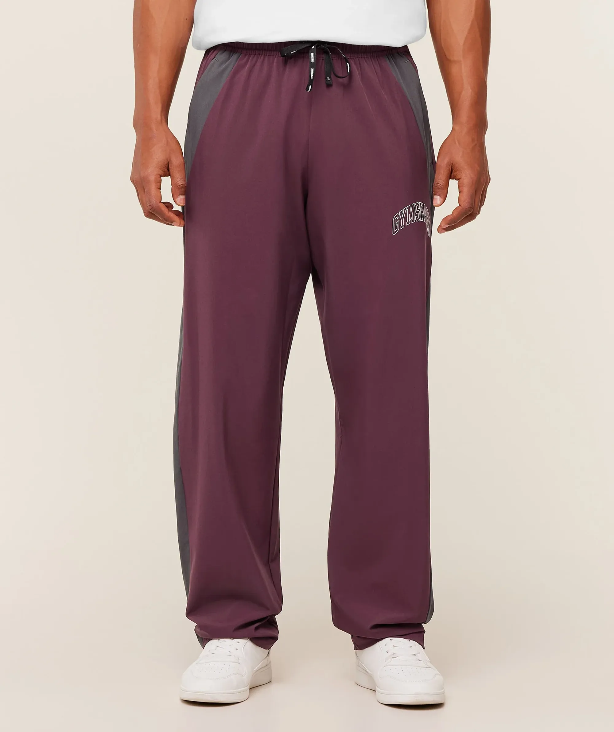 Gymshark Collegiate Tech Pants - GS Impact Burgundy