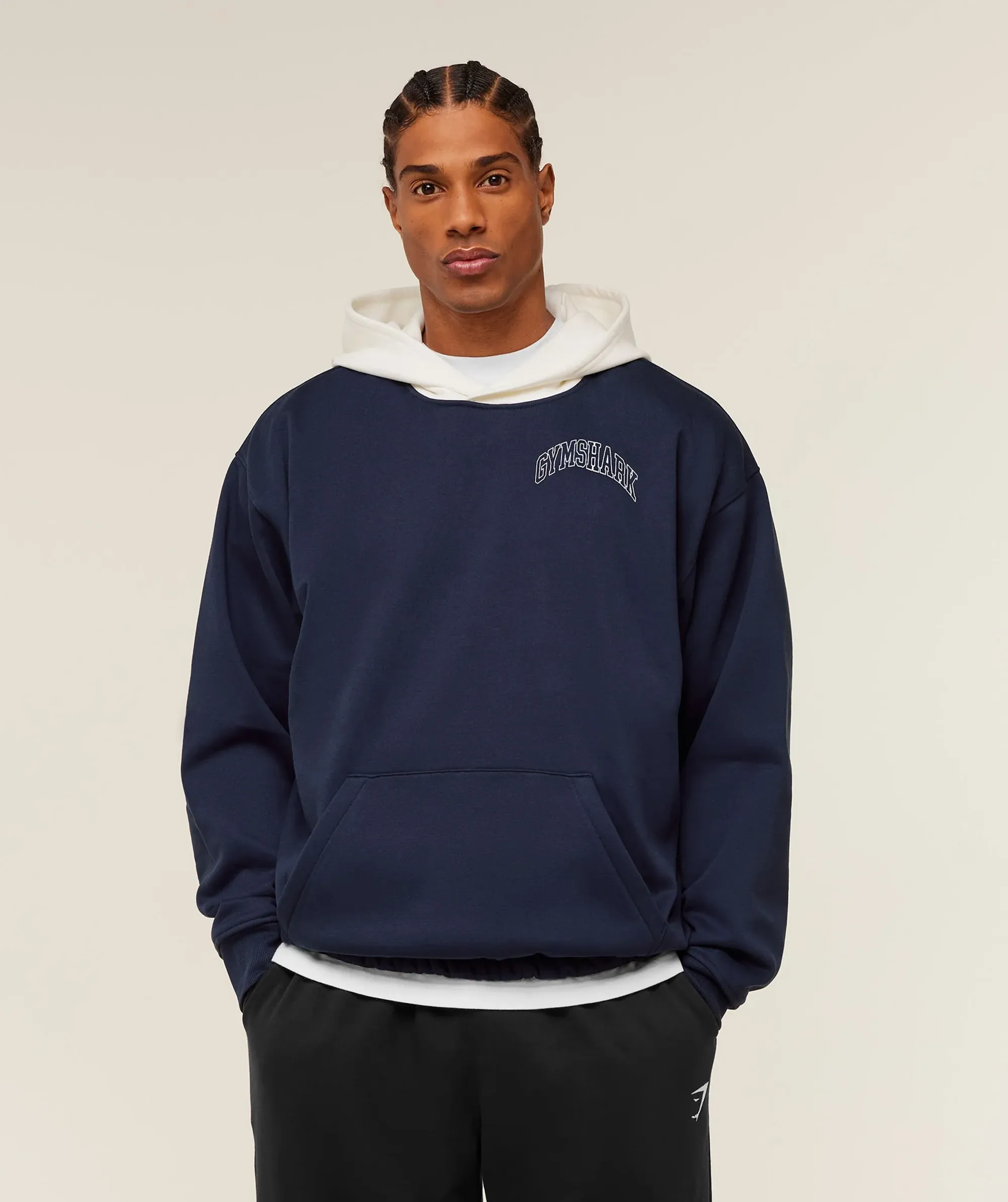 Gymshark Collegiate Tech Hoodie - Heavy Blue