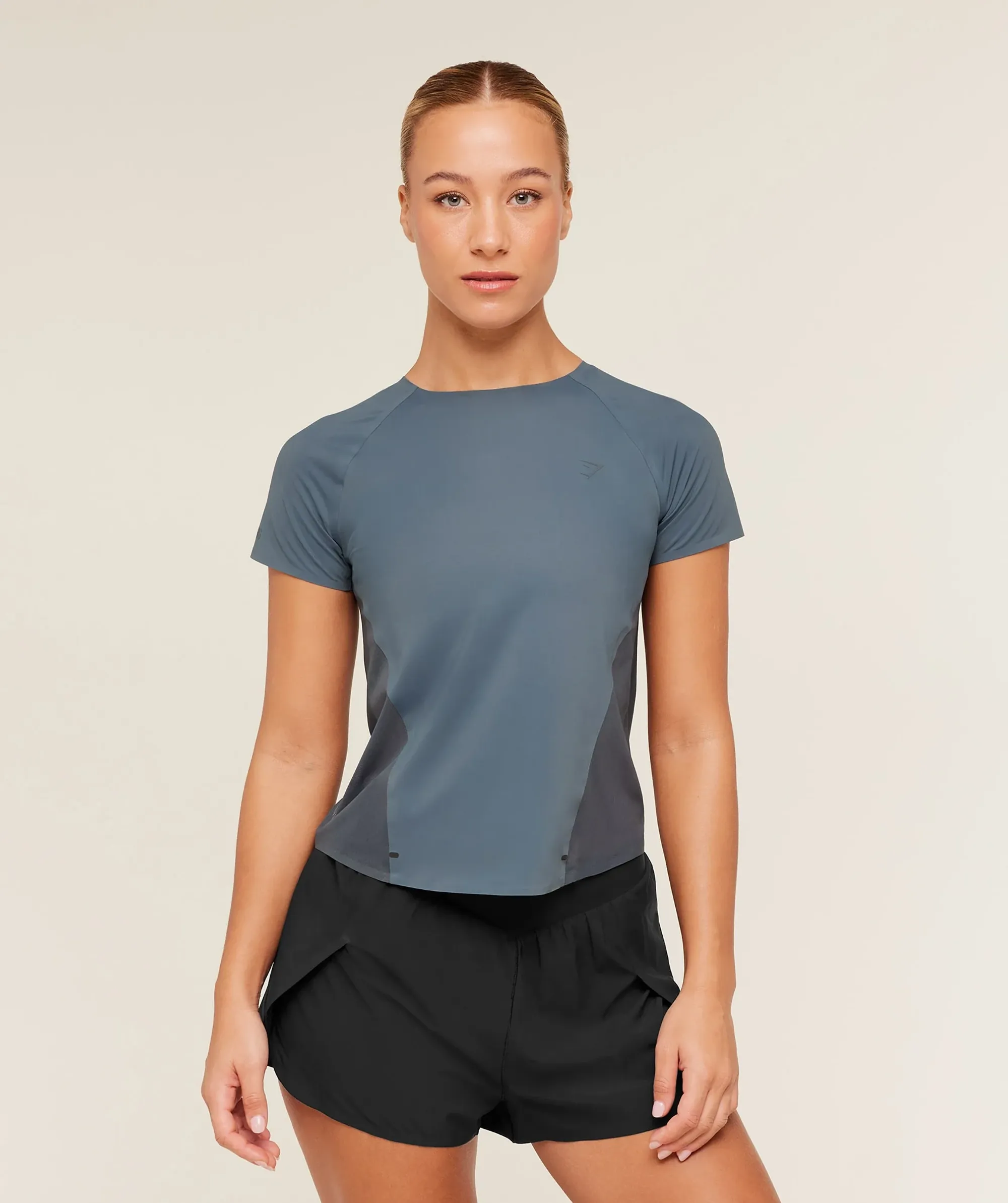 Gymshark Running Elite T-Shirt - Titanium Blue
