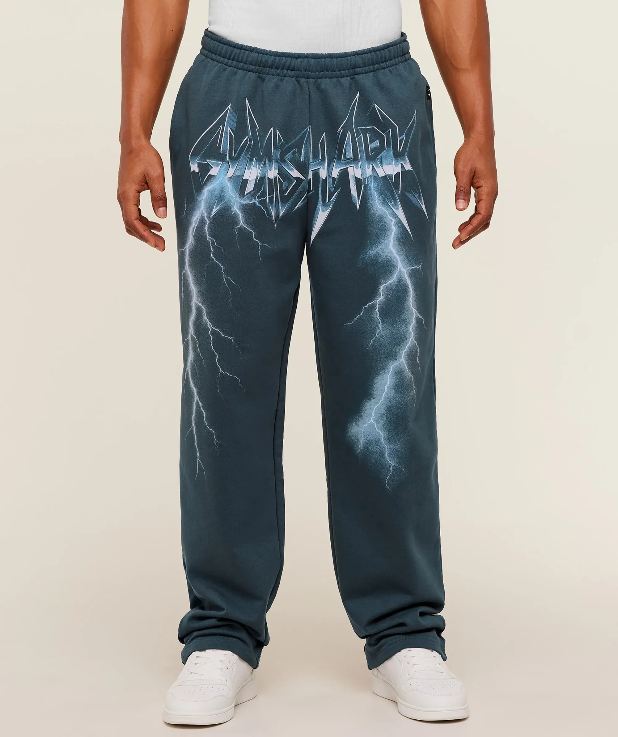 Gymshark Eagle Band Style Graphic Straight Leg Pant - GS Stealth Blue