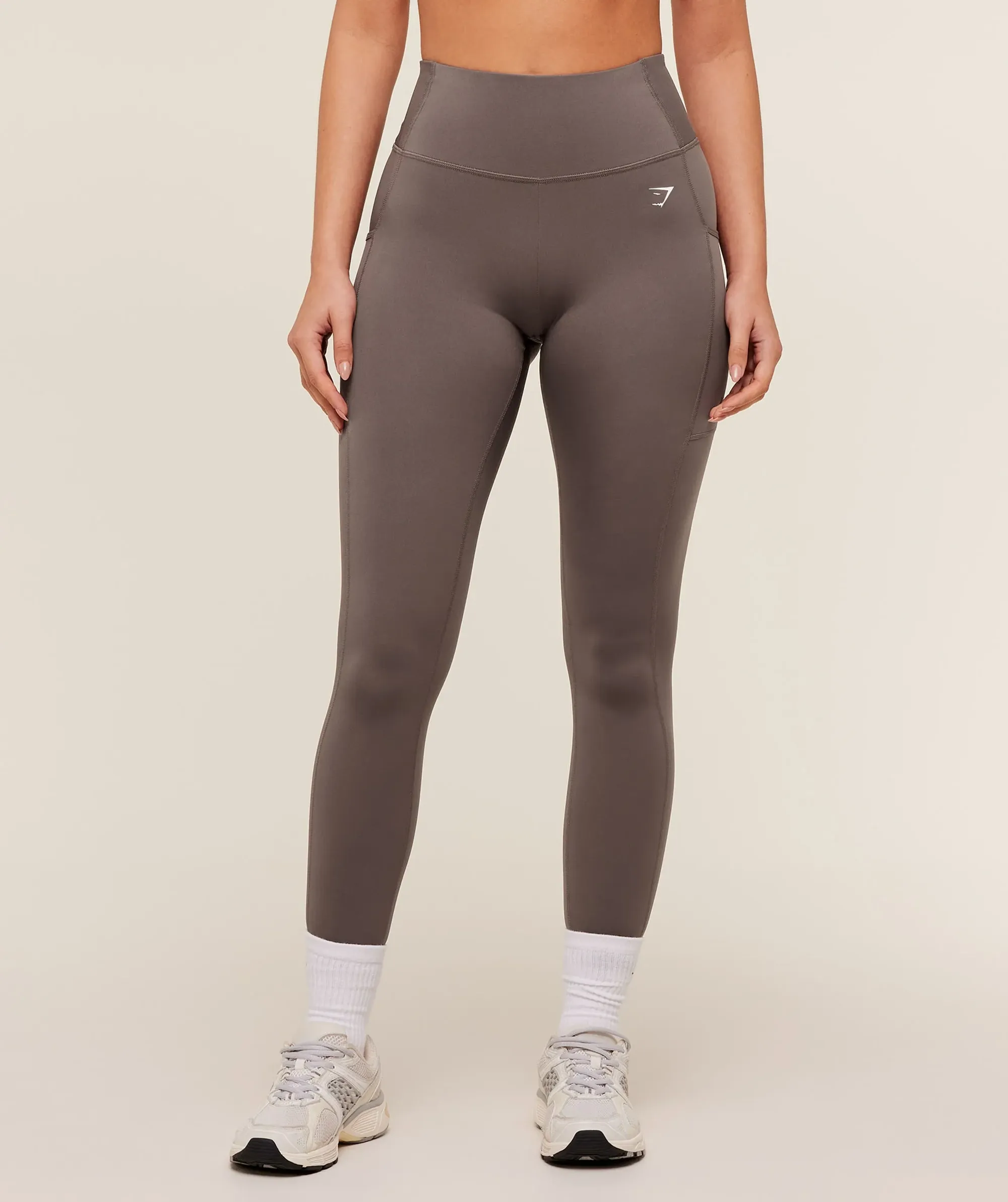 Gymshark Pocket Leggings - Cool Brown