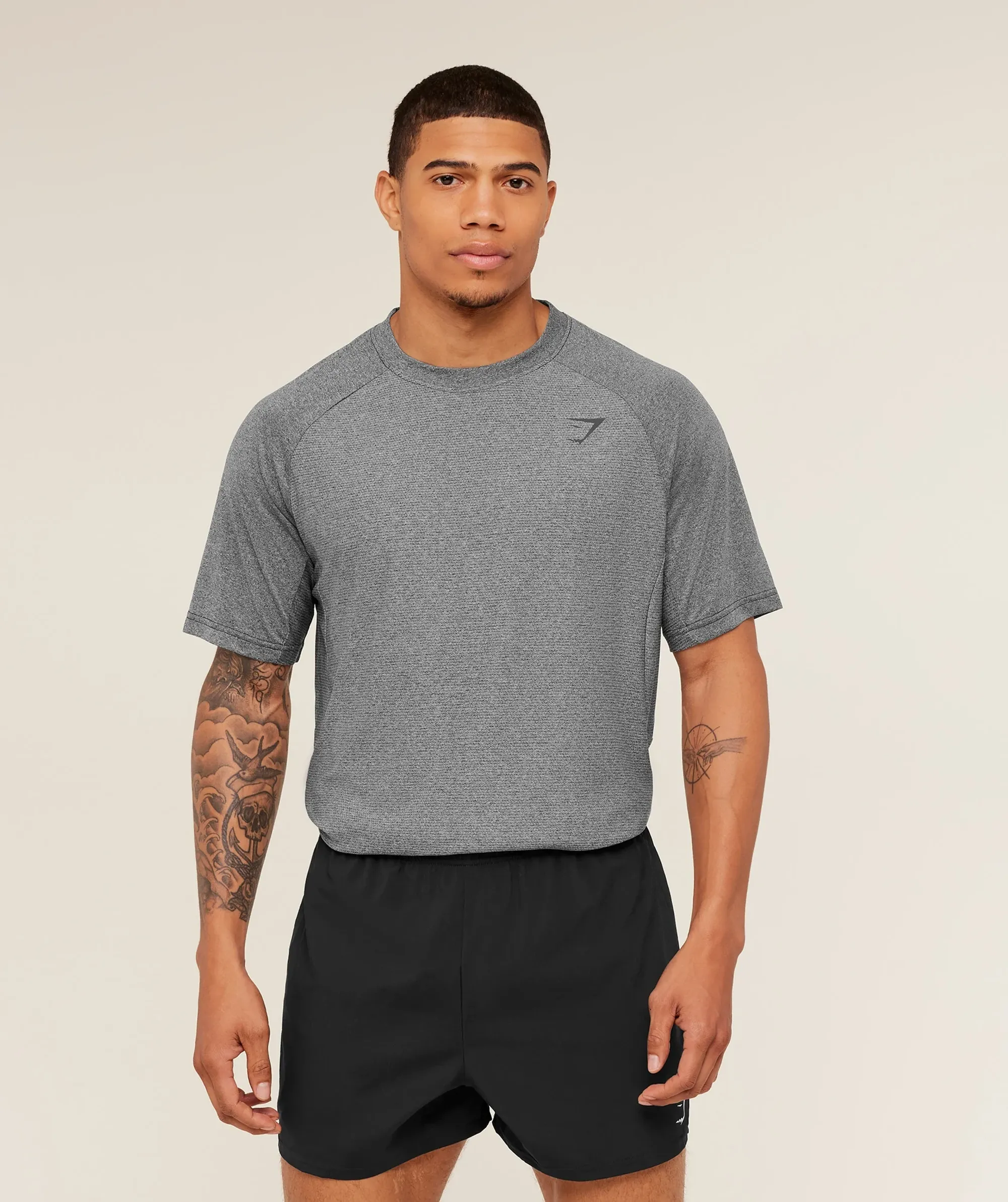 Gymshark Weekend T-Shirt - Black/Onyx Grey