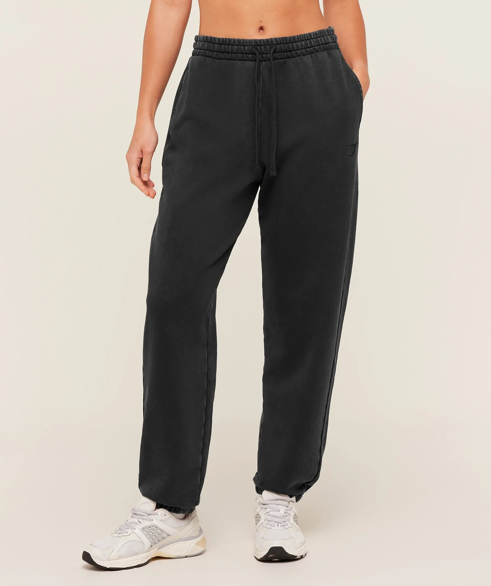 Gymshark Power Washed Cuff Joggers - Black