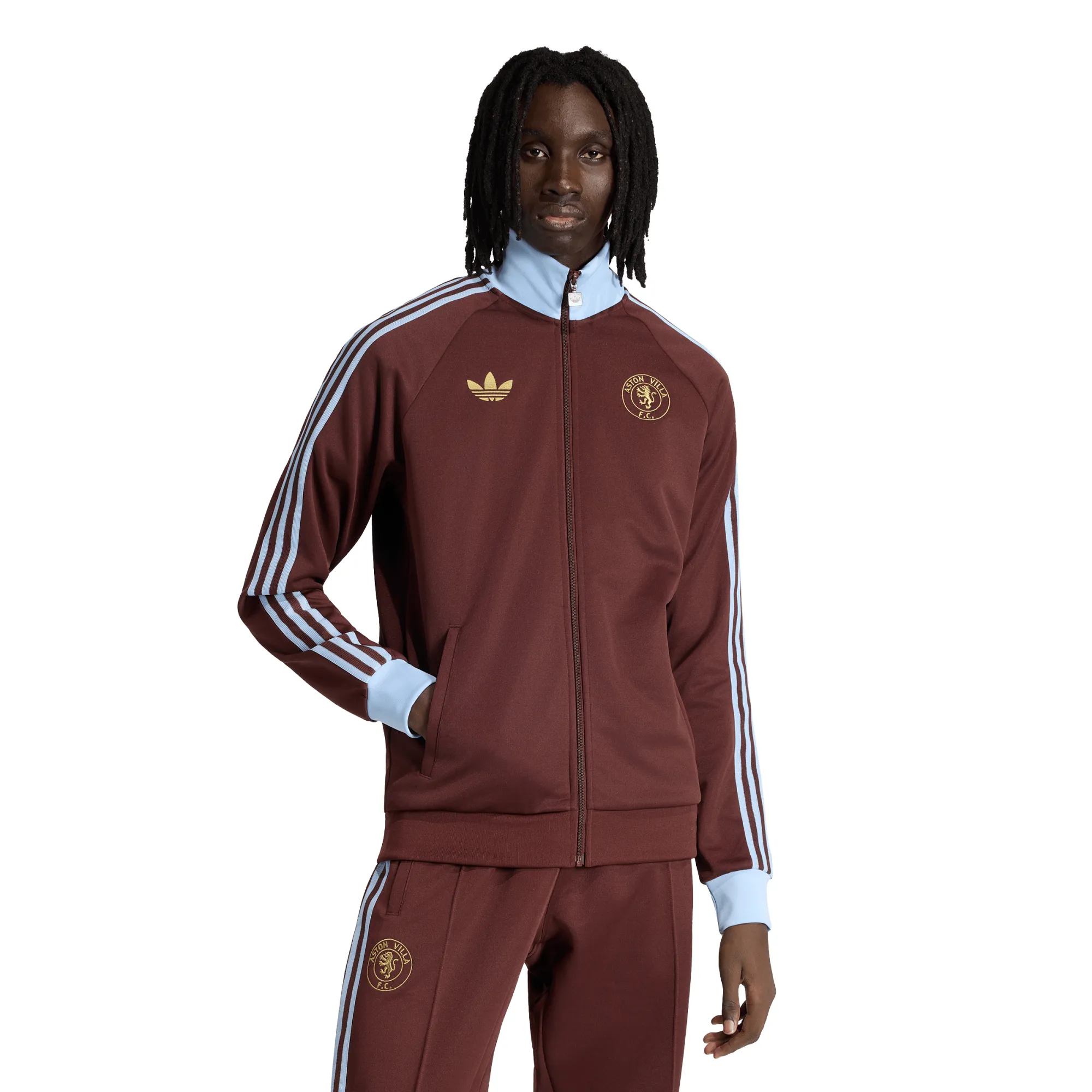 Aston Villa adidas Originals Track Top - Brown