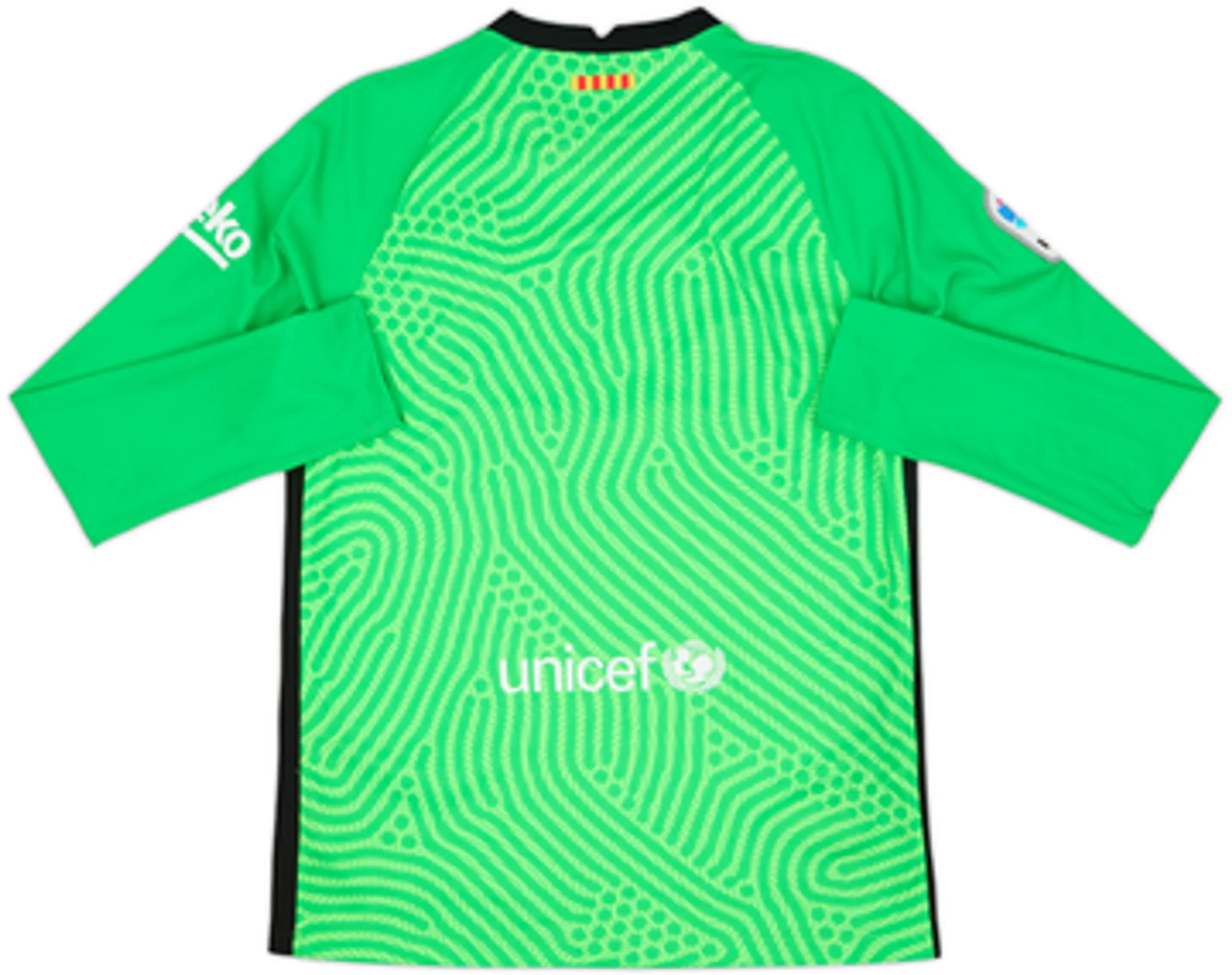 2020-21 Barcelona GK Shirt - 9/10 - (XL.Boys)