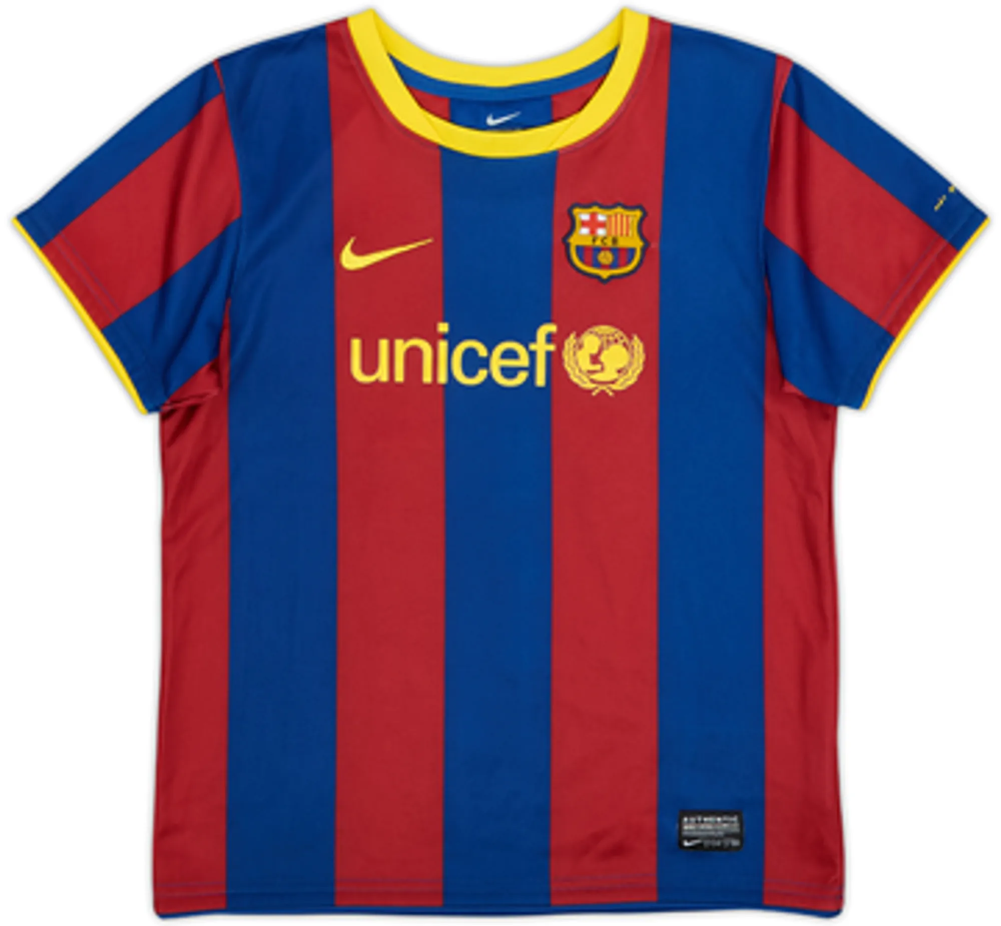 2010-11 Barcelona Home Shirt Messi #10 - 8/10 - (6-7 Years)