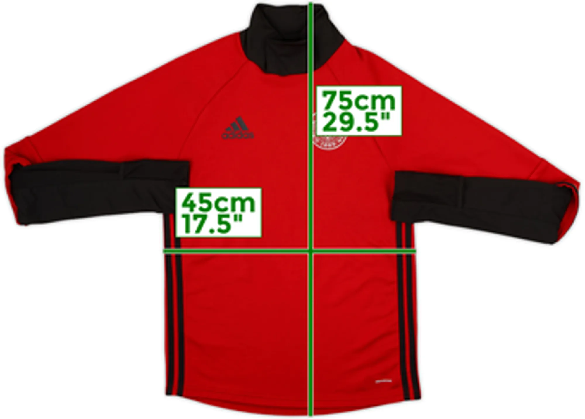 2015-16 Denmark adidas Drill Top - 8/10 - (S)