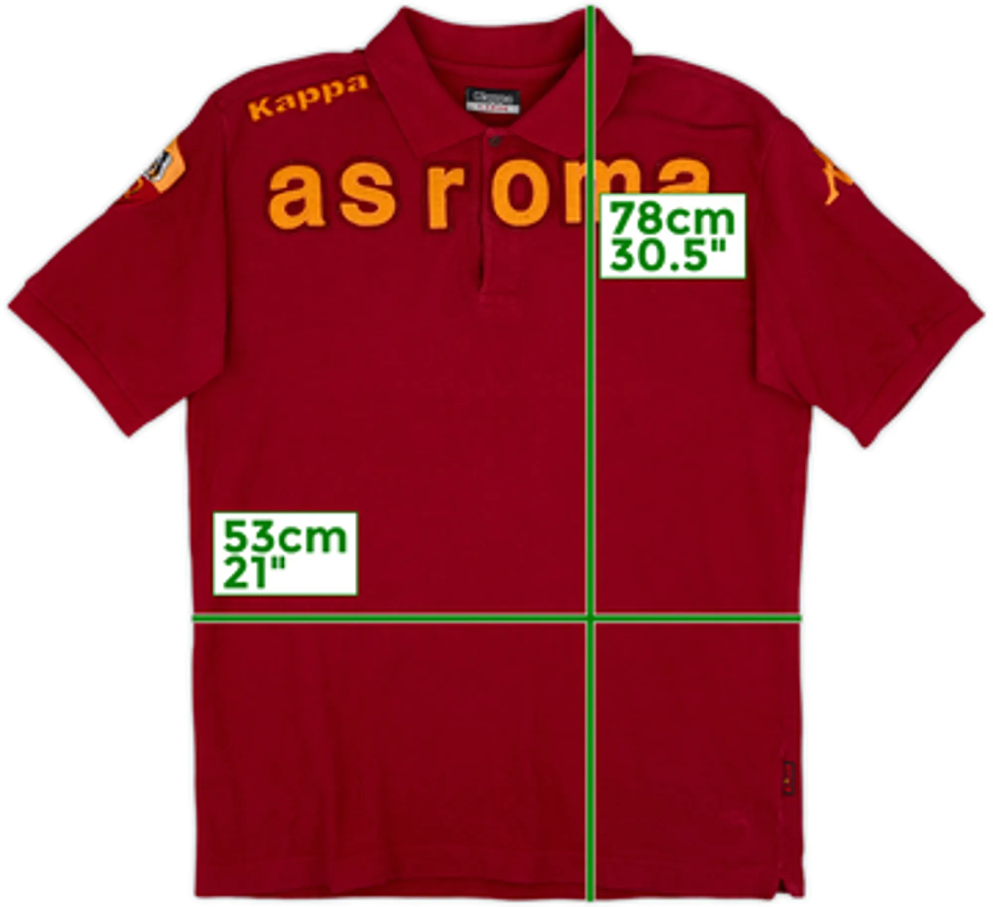 2009-10 Roma Kappa Polo Shirt - 8/10 - (L)