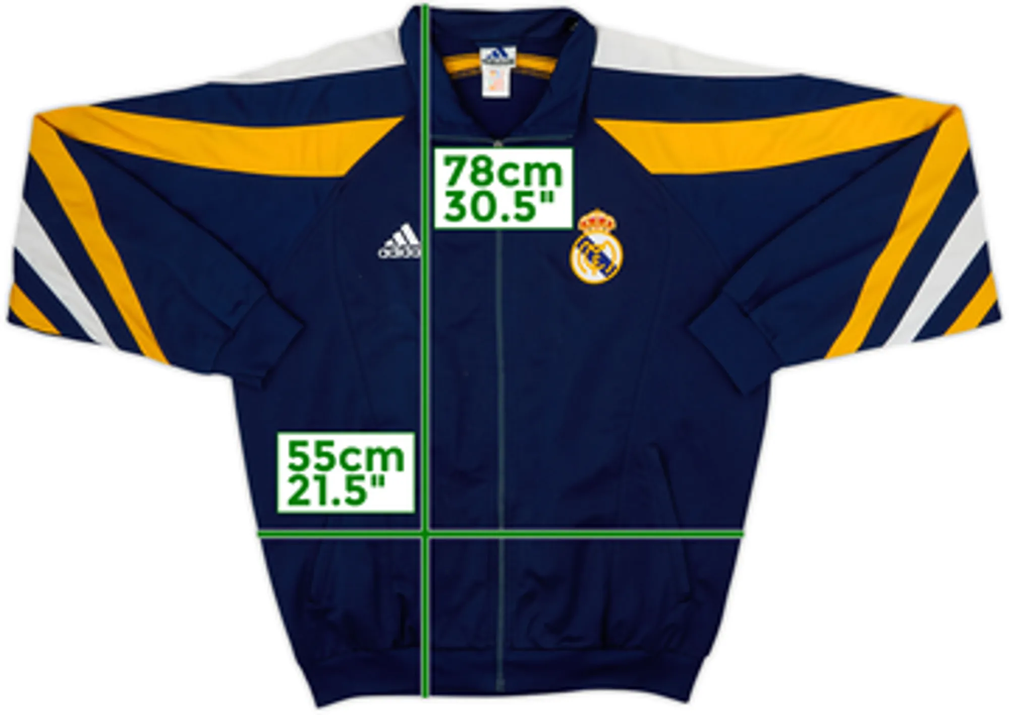 1998-00 Real Madrid adidas Track Jacket - 6/10 - (L)