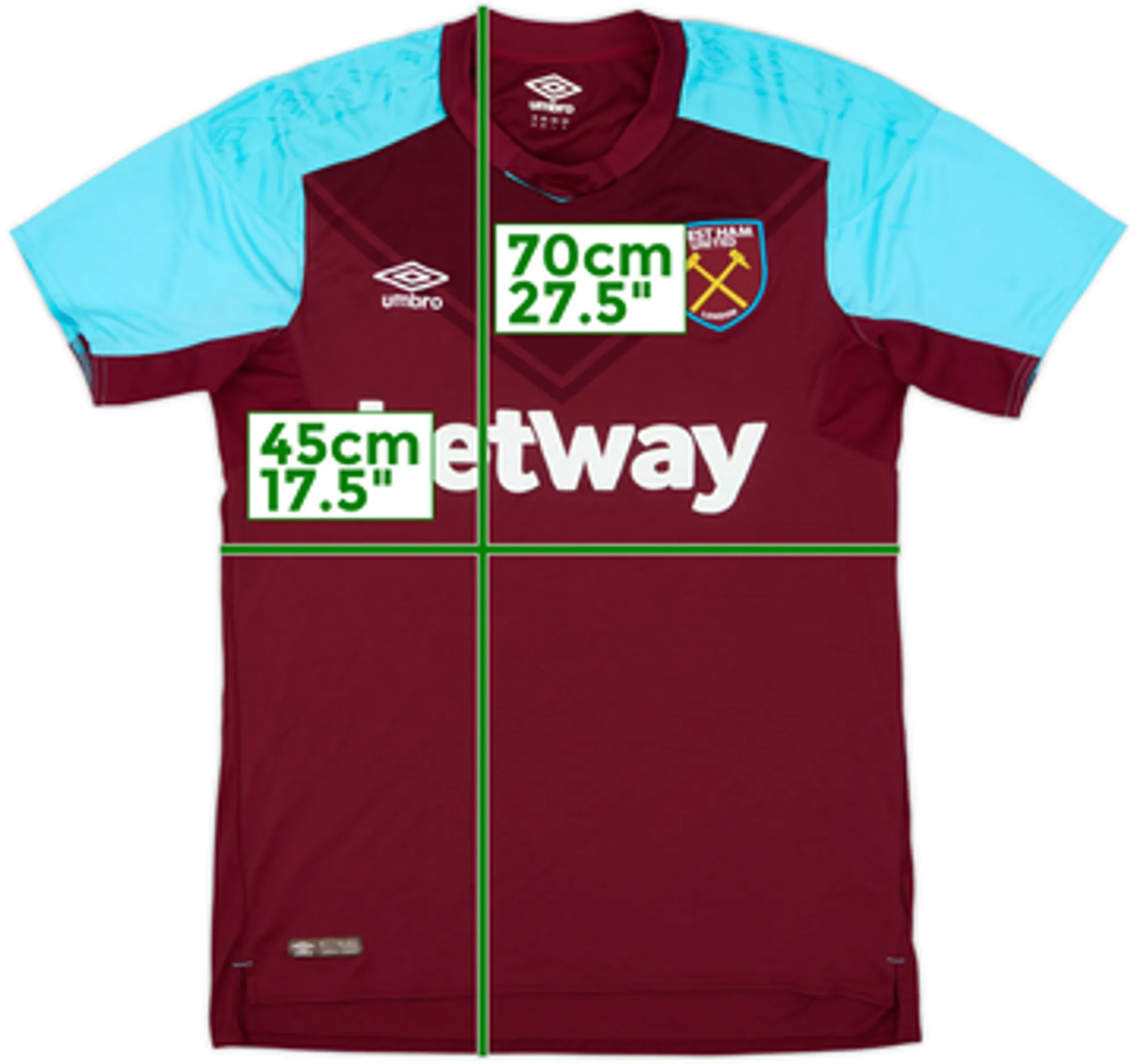 2017-18 West Ham Home Shirt - 5/10 - (M)