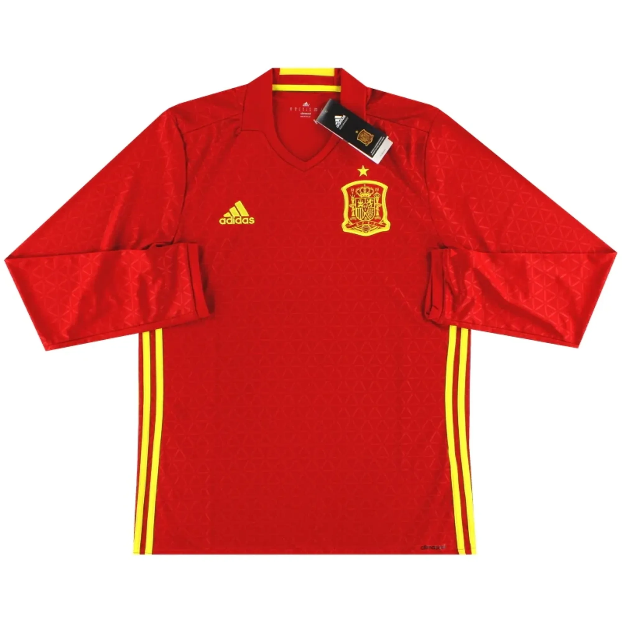 2016-17 Spain adidas Home Shirt L/S *w/tags* - Spain / w/tags