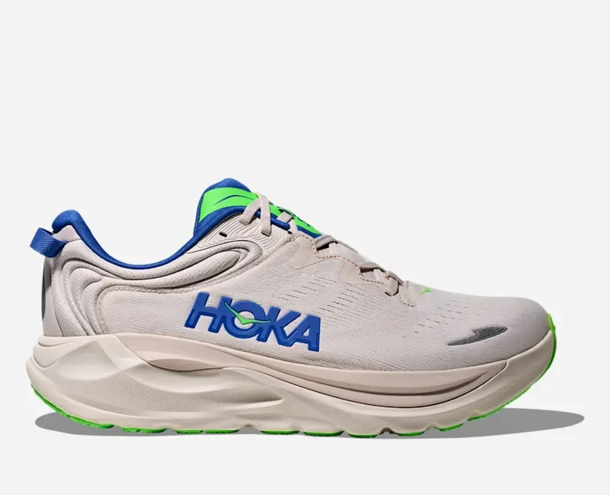 Hoka Men's Gaviota 6 Road Running Shoes In Grout/Stucco