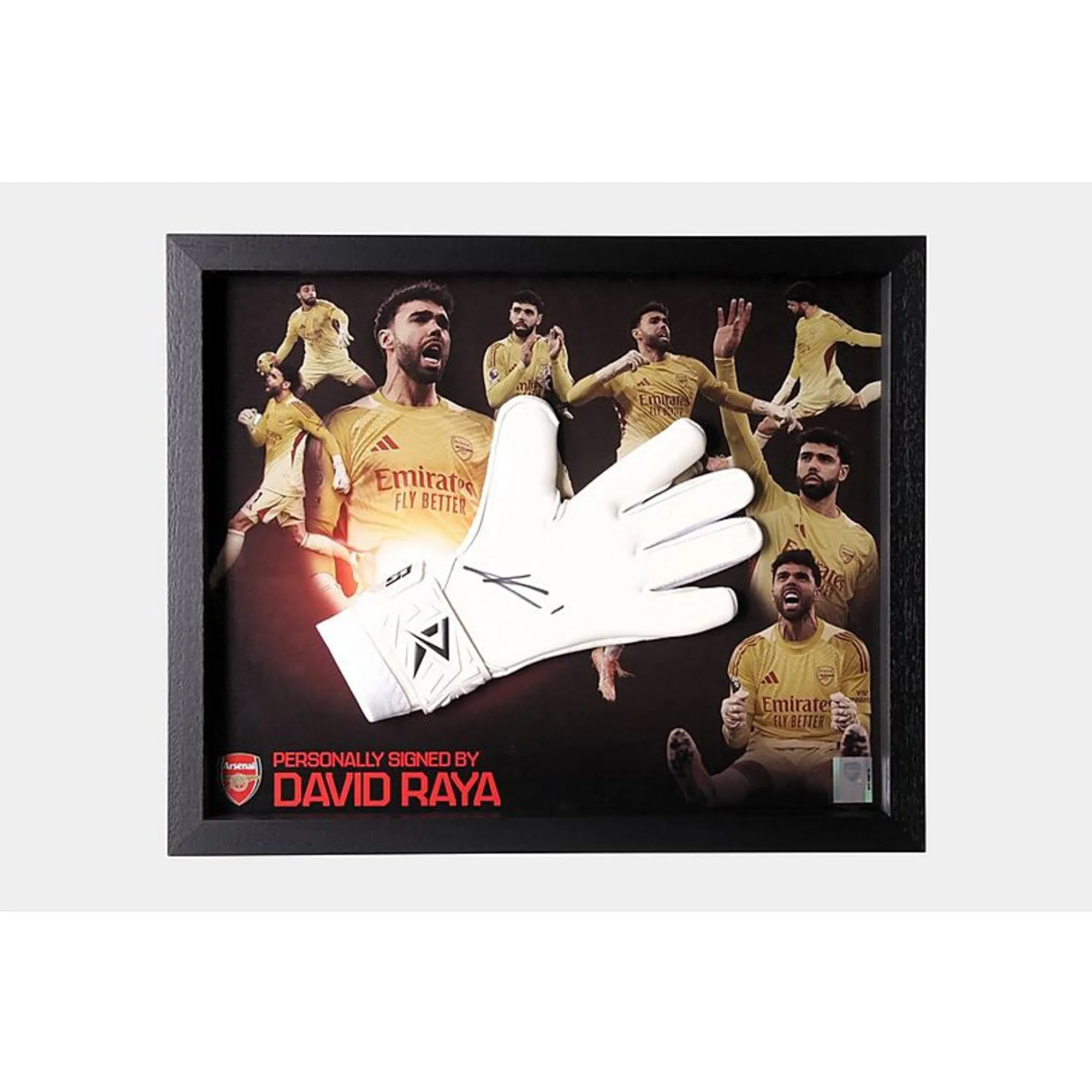 Arsenal 25/26 Raya Framed Signed Glove, Multicolor