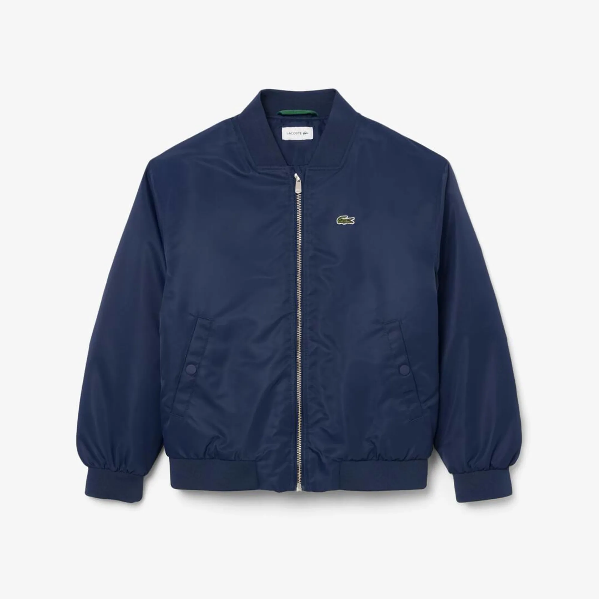Lacoste Unisex Nylon Bomber Jacket - Midnight Blue