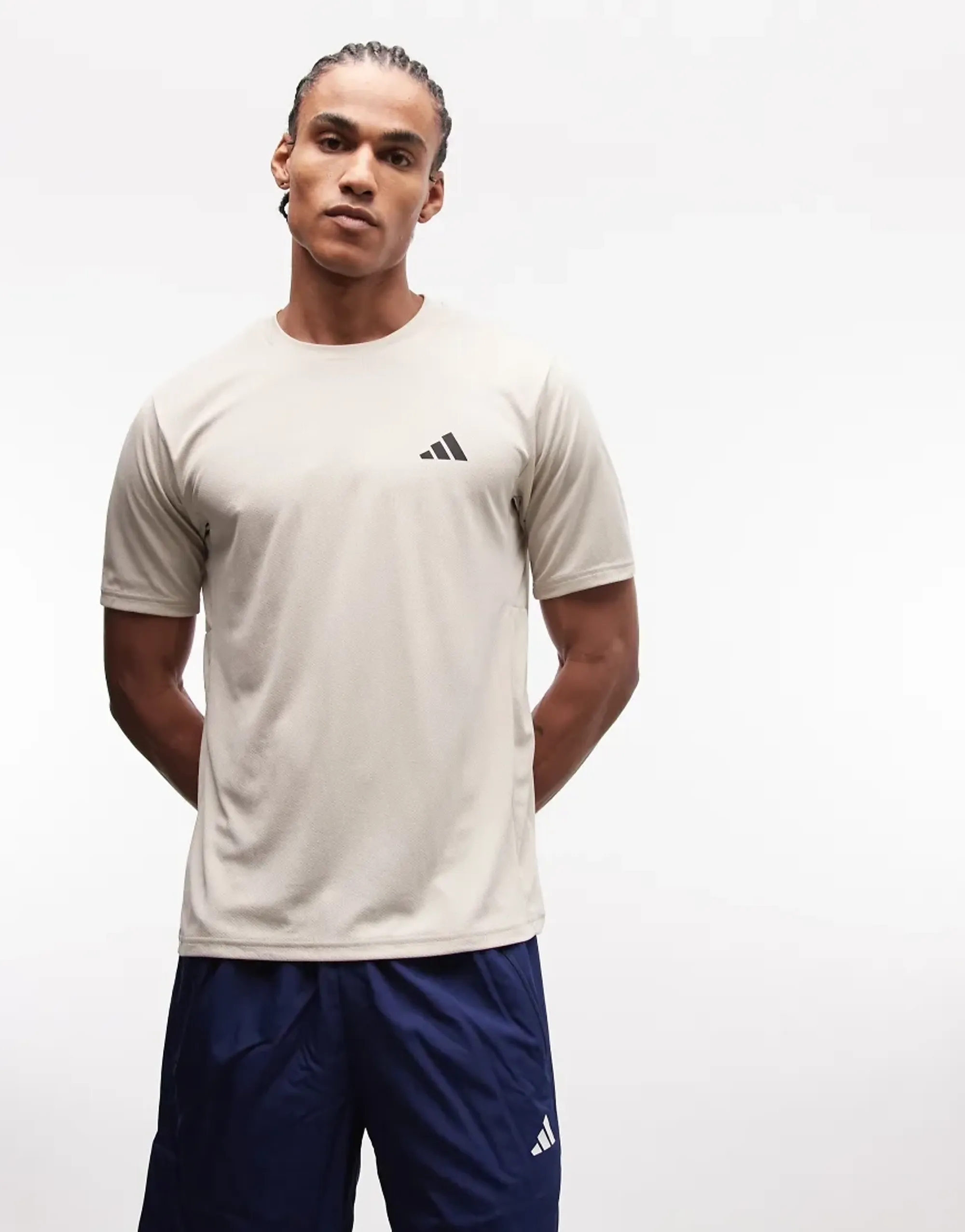 Adidas Training Essentials T-Shirt In Grey