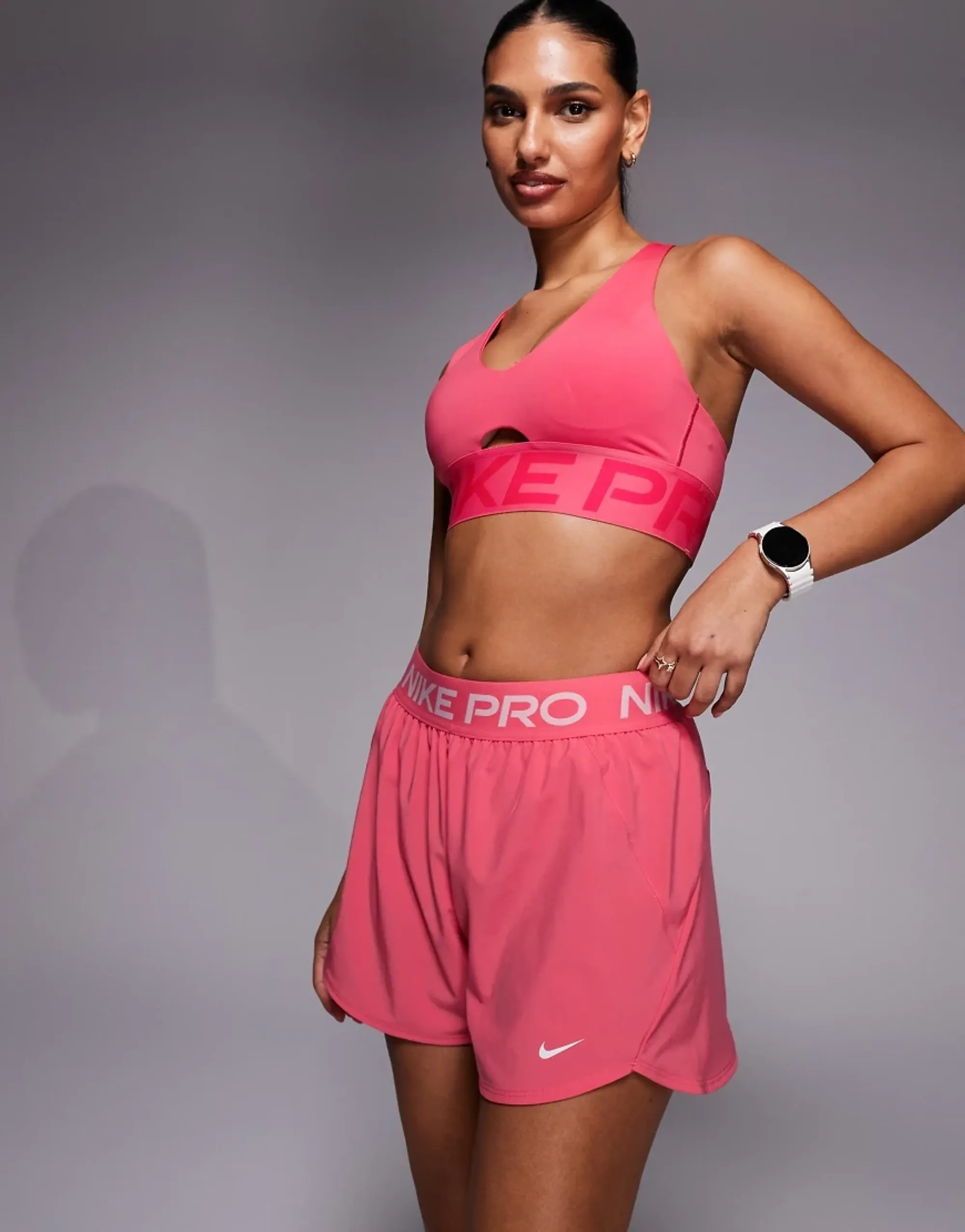 Nike Pro Training Dri-Fit 365 3 Inch Woven Shorts In Pink