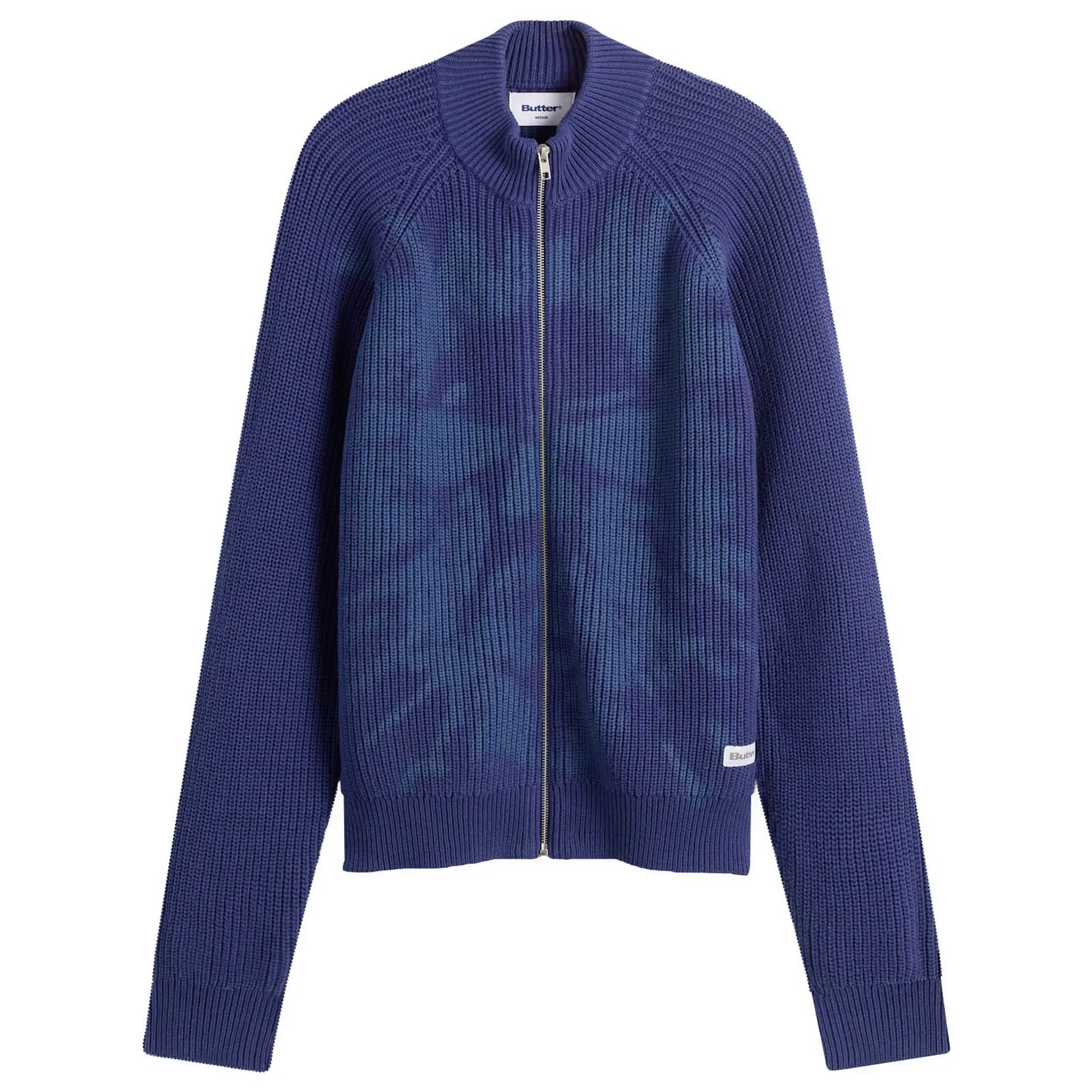 Butter Goods Men's Shout Zip Knit Sweater Dark Blue