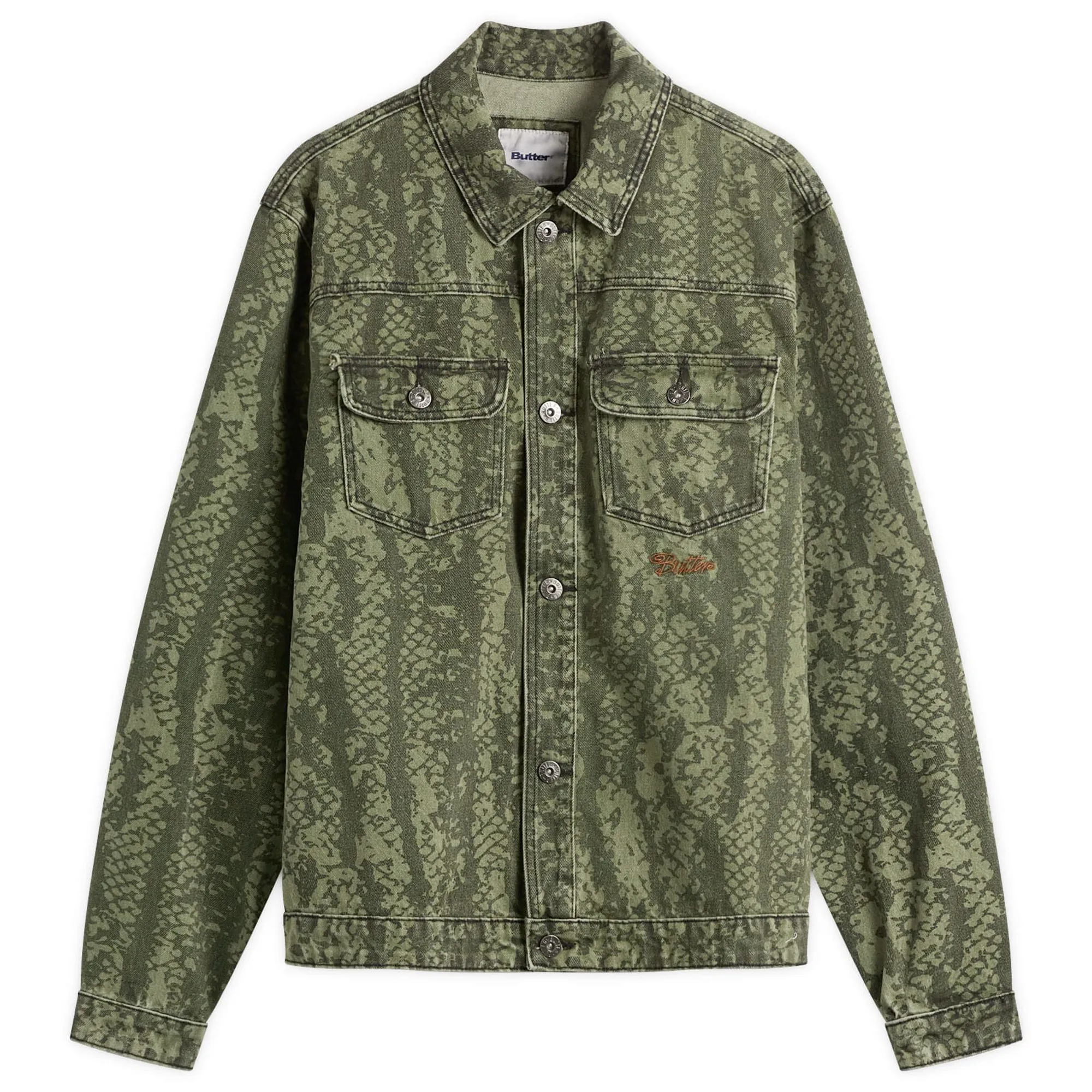Butter Goods Men's Garage Denim Jacket Lowland Camo