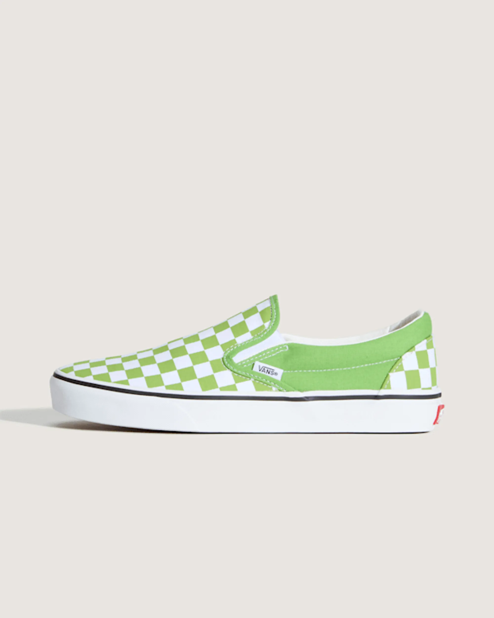 Vans - Classic Slip-On Checkerboard Shoes, Man, Green