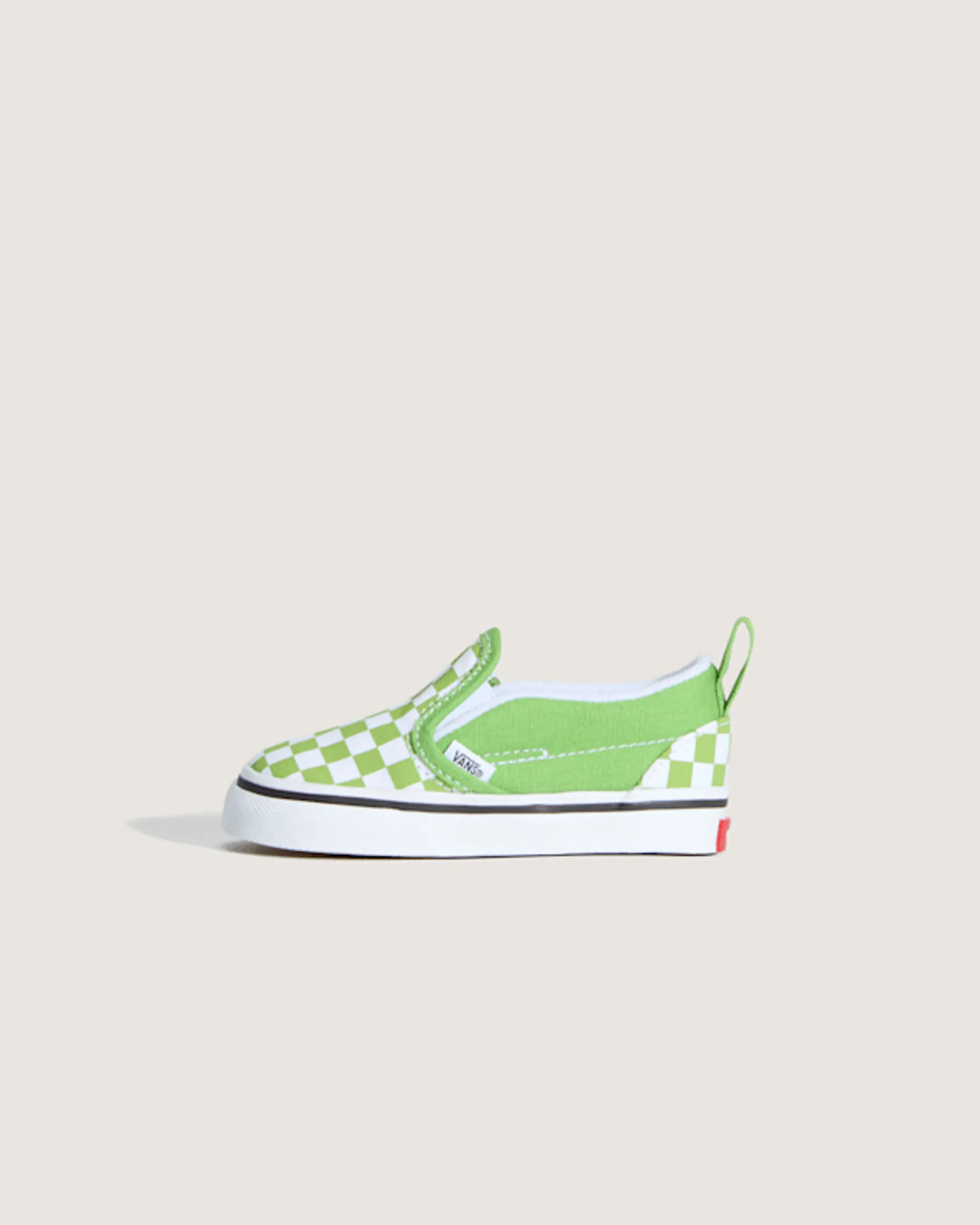 Vans - Toddler Classic Slip-On V Checkerboard Shoes (1-4 Years), Green