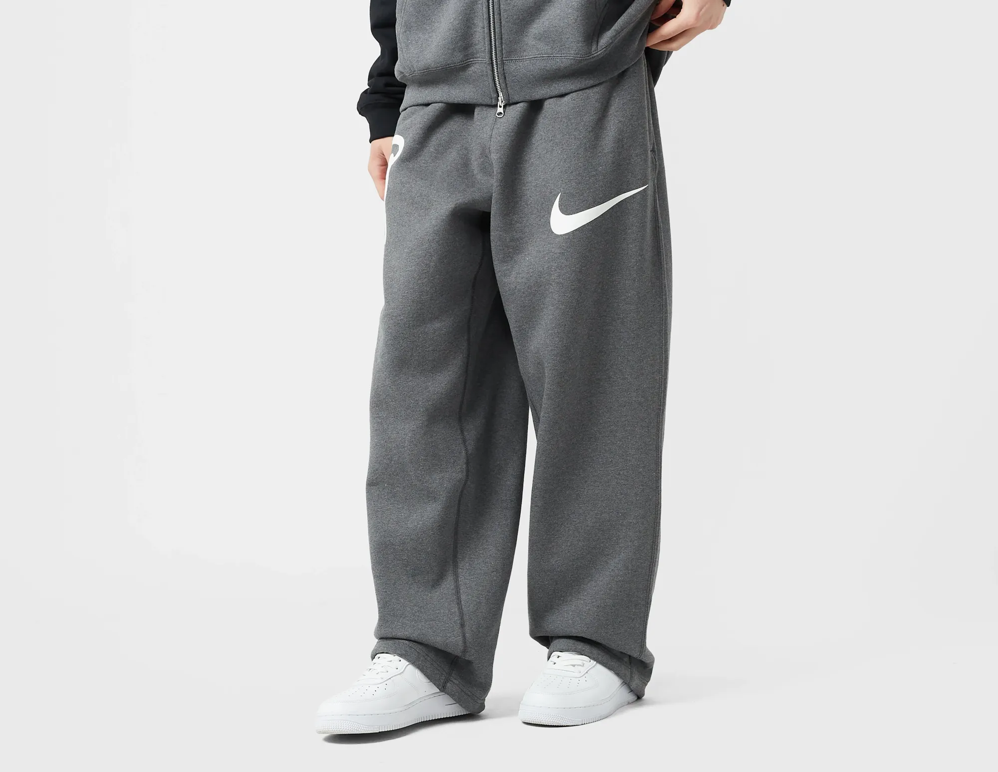 Nike Swoosh Men Hoodies - Grey