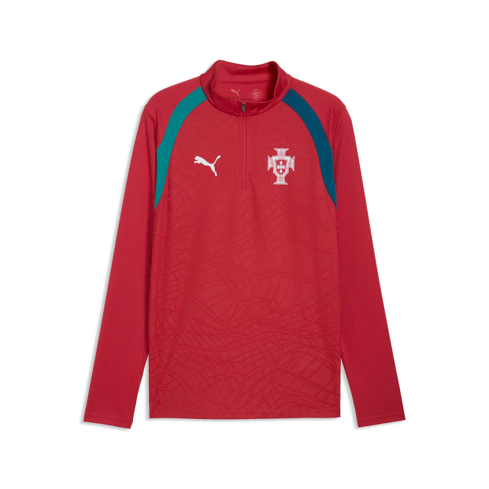 PUMA Portugal Training Quarter-Zip Top Men in Red | Size XS