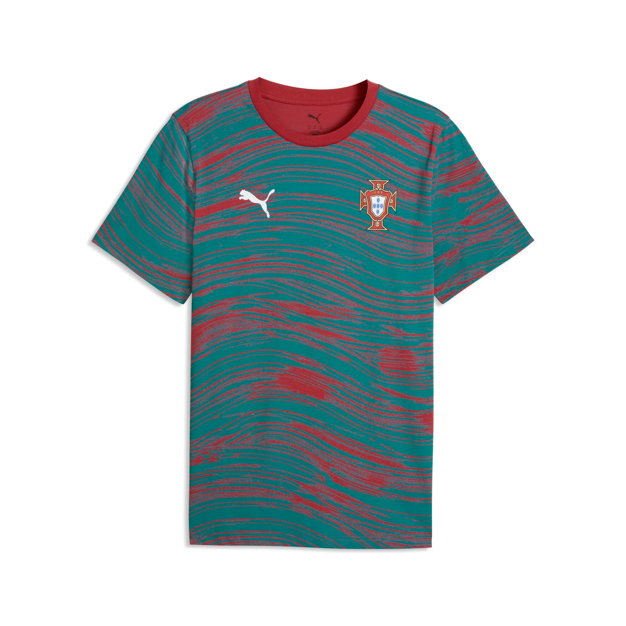PUMA Portugal ftblCulture Printed T-Shirt Men in Red | Size 3XL