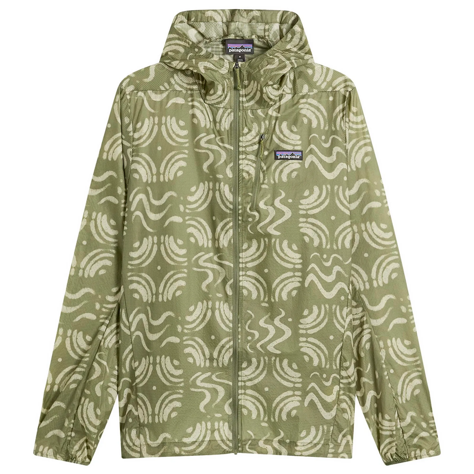 Patagonia Men's Houdini Jacket Sand Waves Caper Green