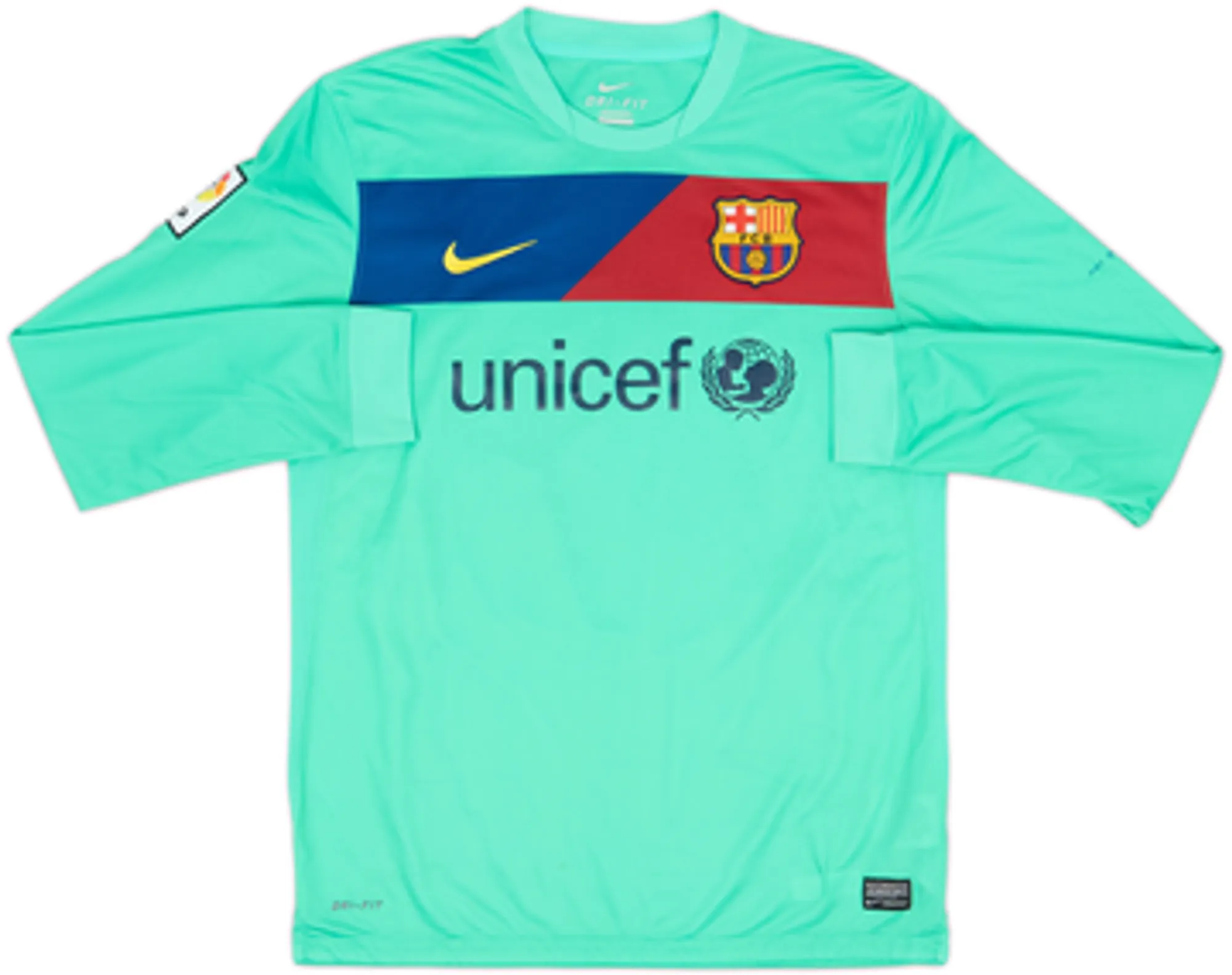 2010-11 Barcelona Away L/S Shirt Messi #10 - 8/10 - (M)