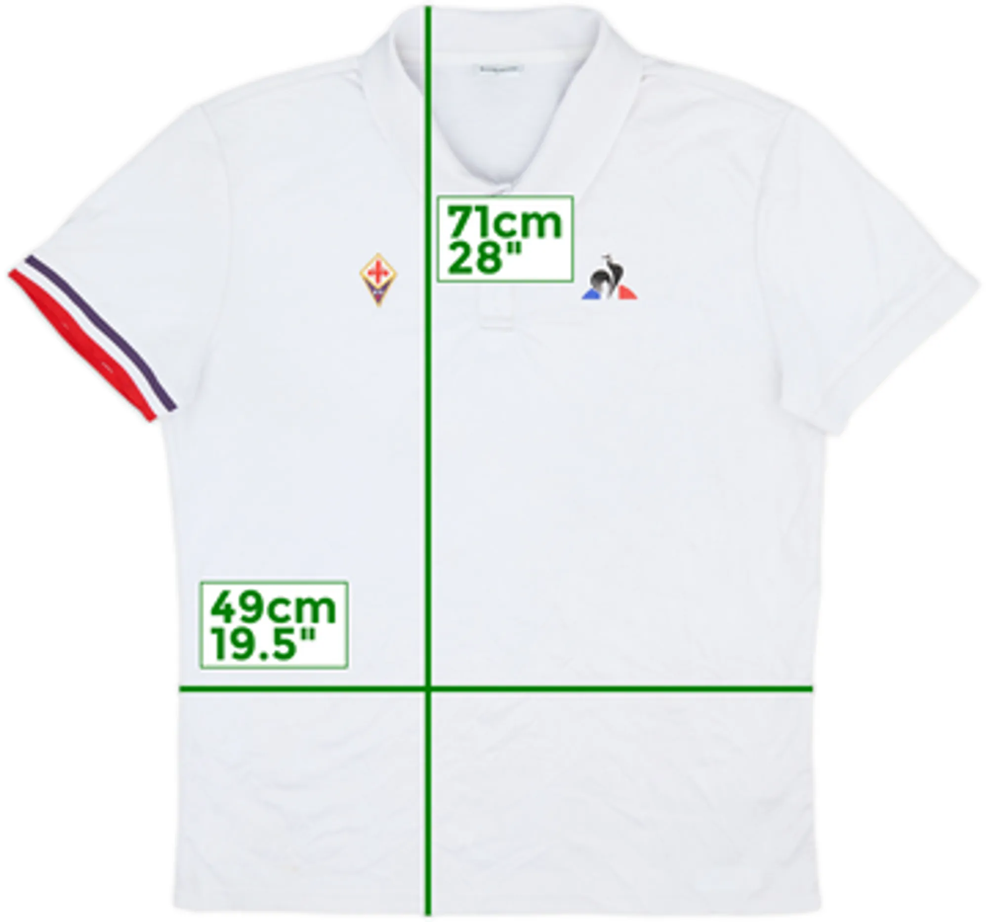 2017-18 Fiorentina Le Coq Sportif Polo Shirt - 8/10 - (L)