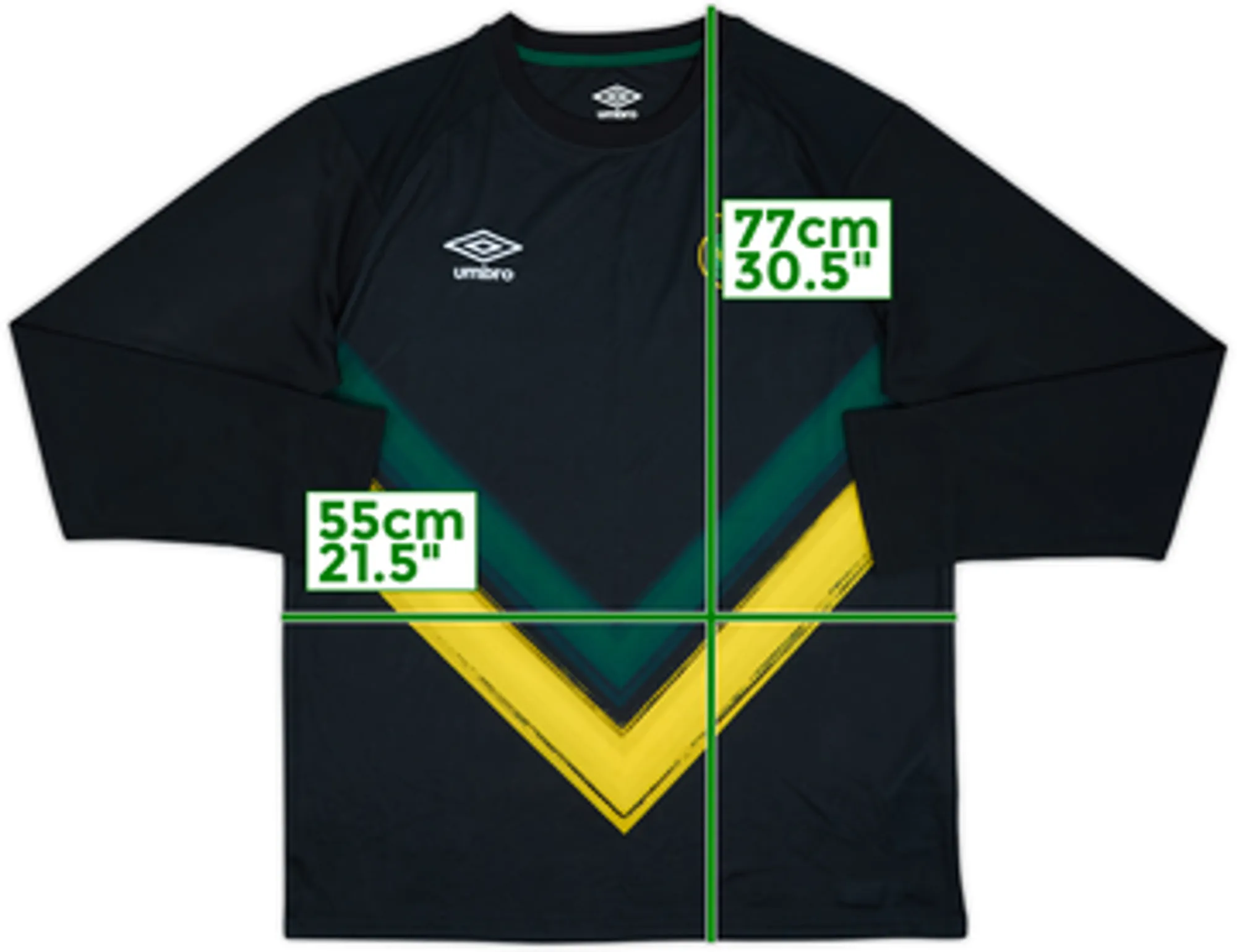 2021-22 Jamaica Umbro Training L/S Shirt - 8/10 - (L)