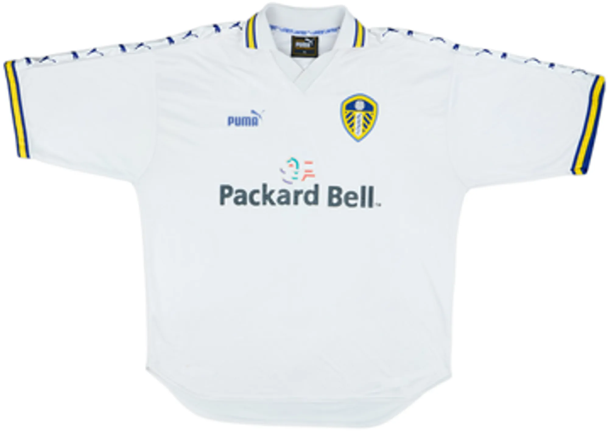 1998-00 Leeds United Home Shirt Haaland #4 - 5/10 - (XL)