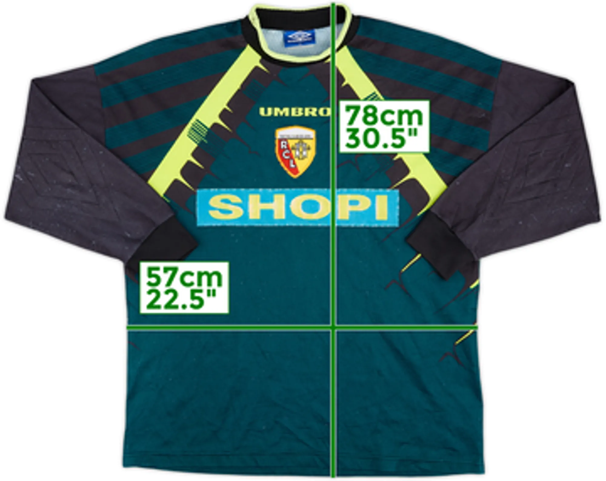 1996-97 Lens GK Shirt - 5/10 - (XL)