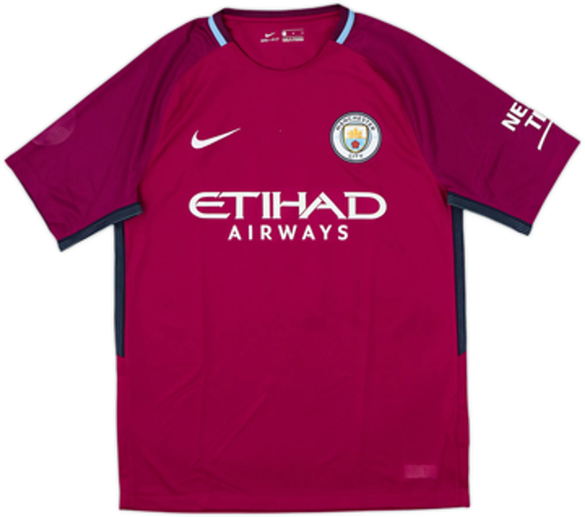 2017-18 Manchester City Away Shirt De Bruyne #17 - 8/10 - (L.Boys)