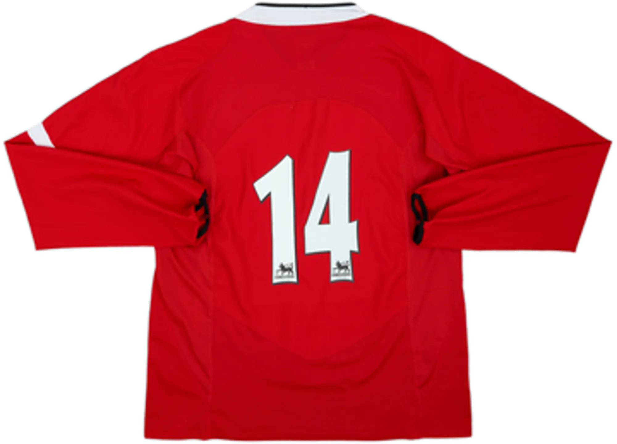 2004-06 Manchester United Home L/S Shirt #14 - 7/10 - (L)